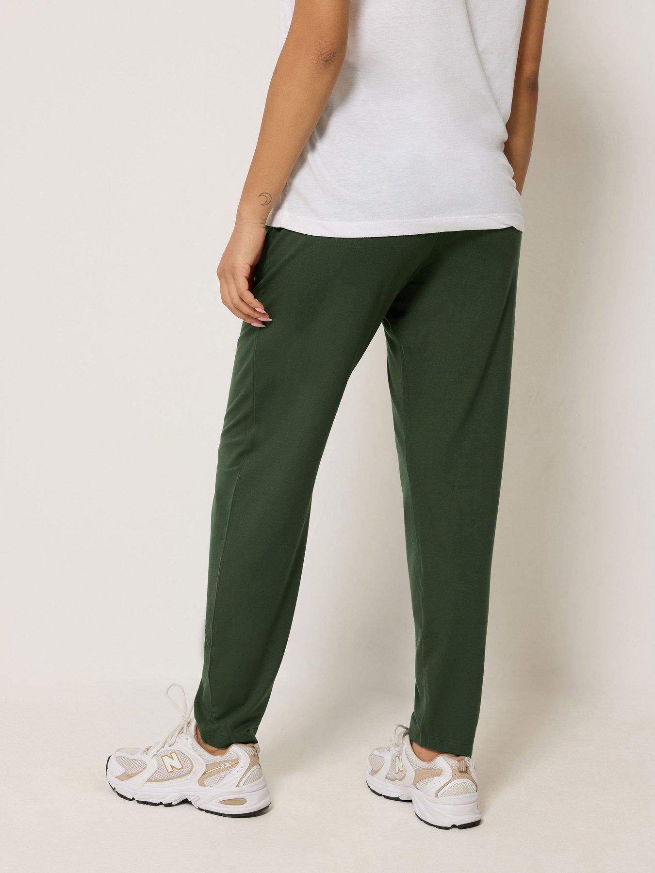 Image 2 of 4 of PixieGirl Petite Harem Trouser - Forest Green
