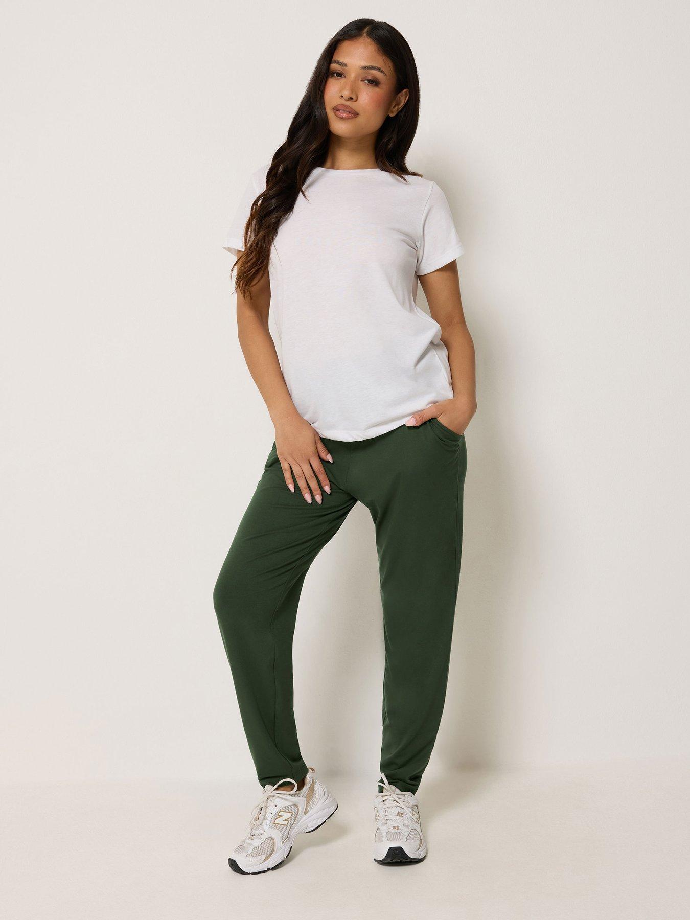 Image 3 of 4 of PixieGirl Petite Harem Trouser - Forest Green