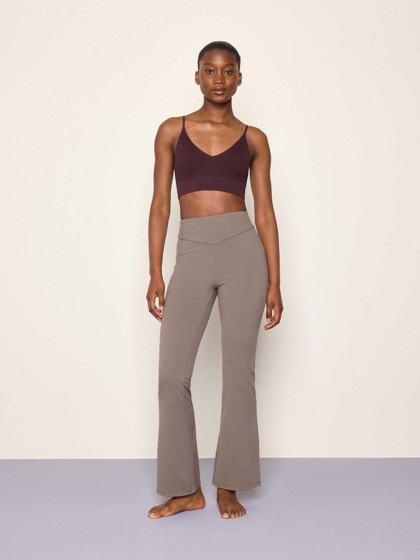 Image 1 of 4 of Lindex Women's Moah Flare Leggings - Brown
