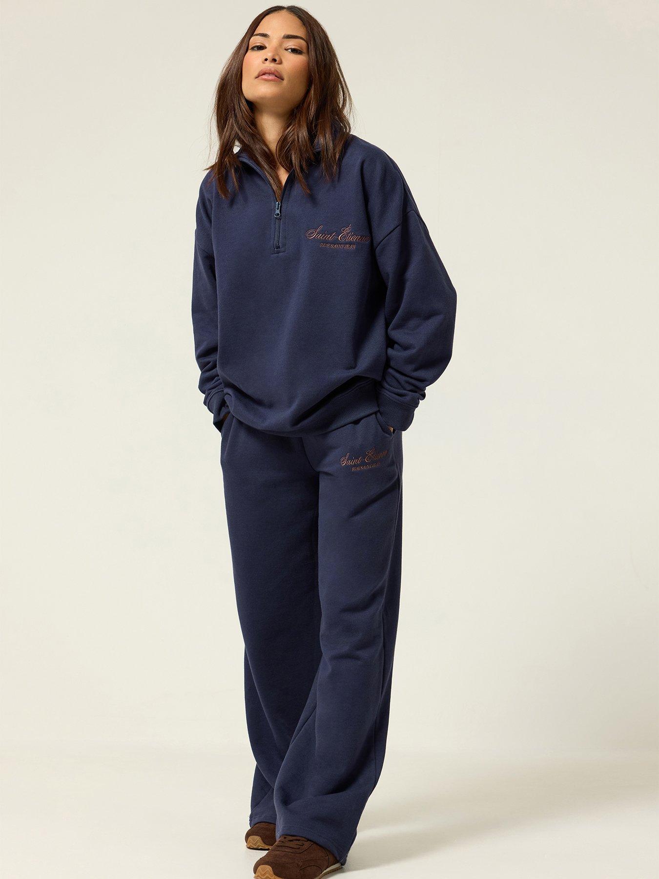 PixieGirl Petite Wide Leg Jogger - Blue