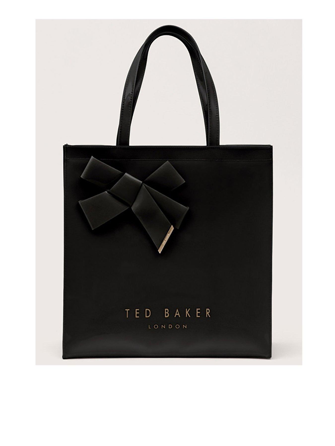 Ted Baker Large Tote Bag with Statement Bow Detail - Black