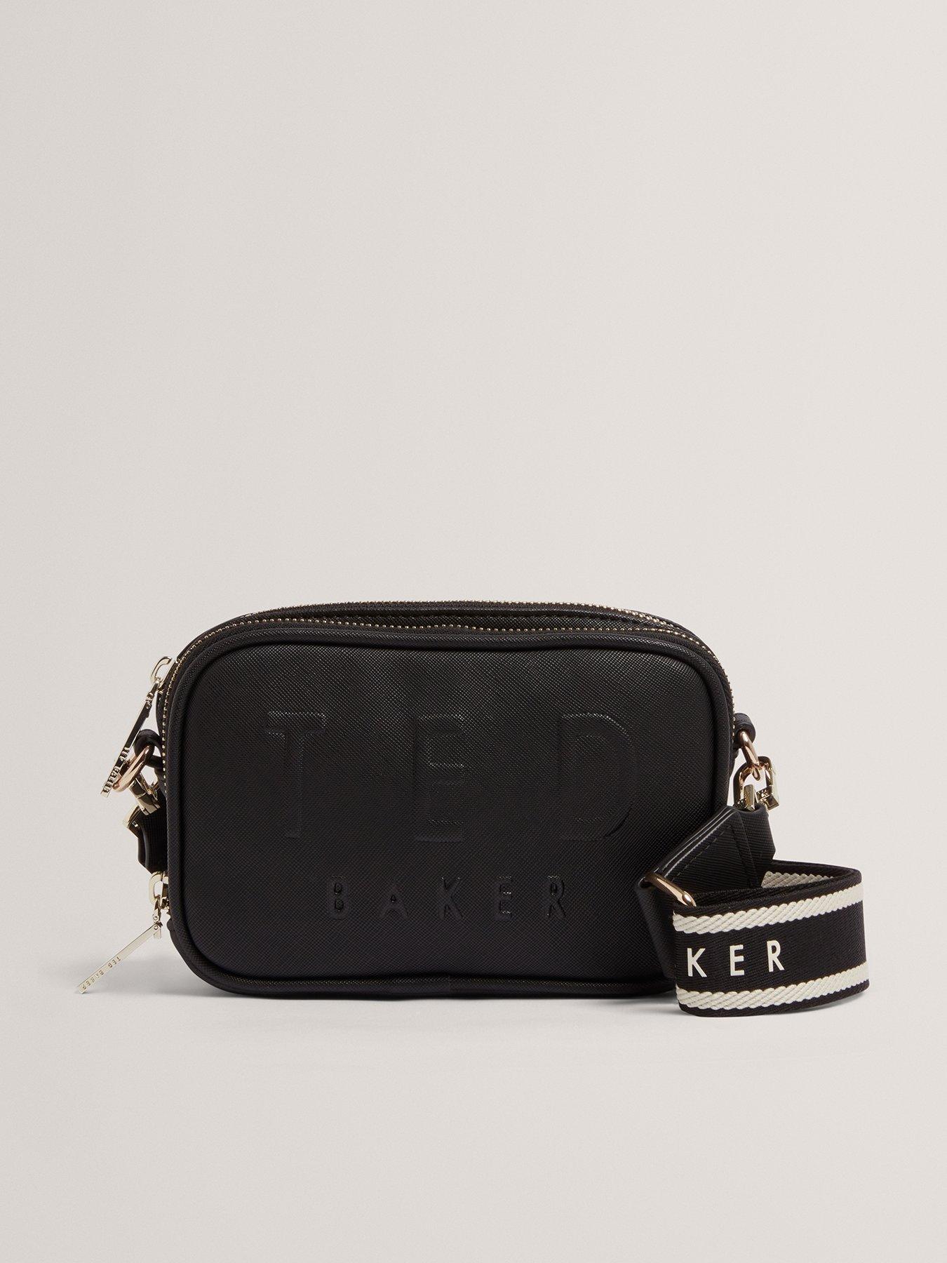 Image 1 of 4 of Ted Baker Small Webbing Strap Camera Bag - Black