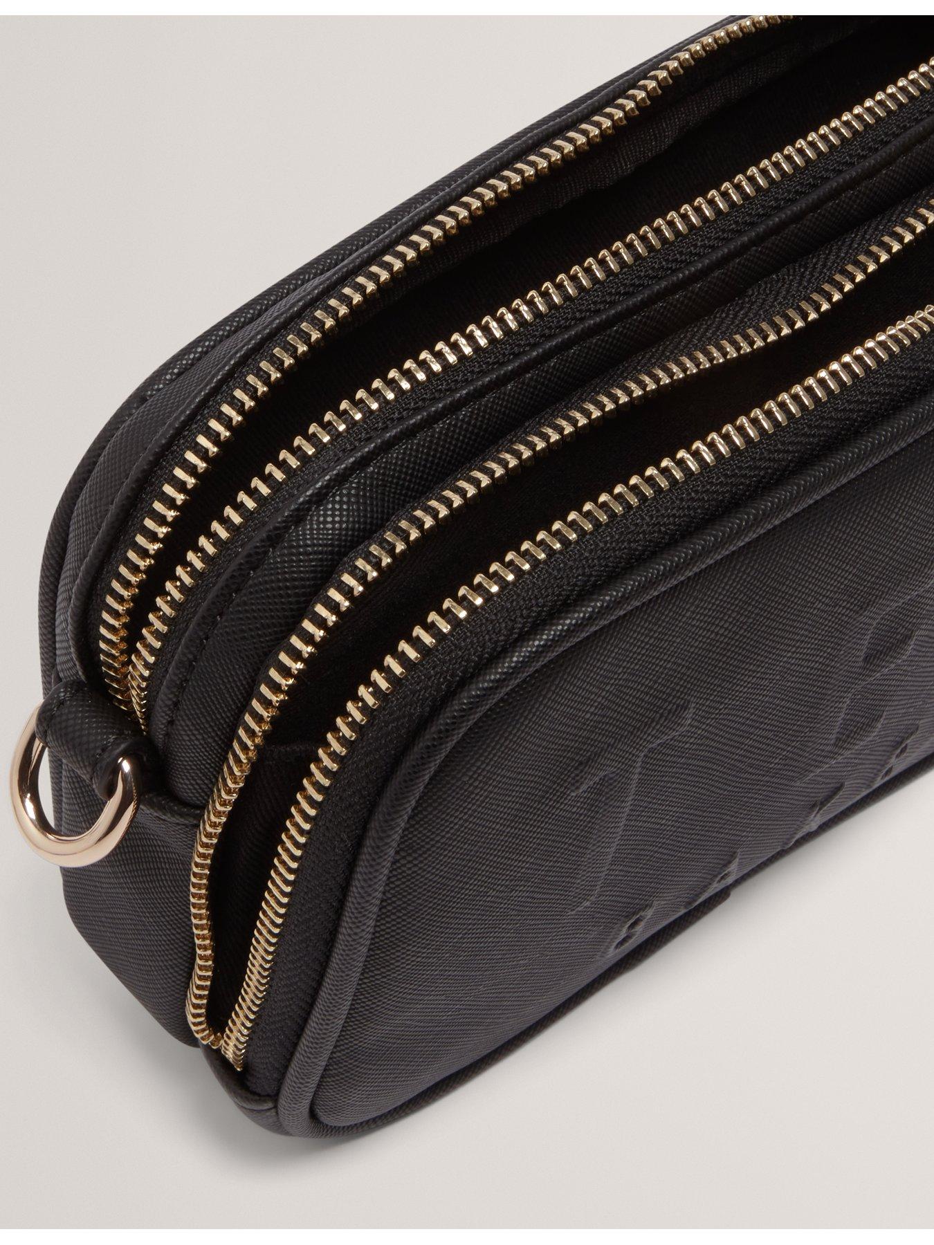 Image 3 of 4 of Ted Baker Small Webbing Strap Camera Bag - Black