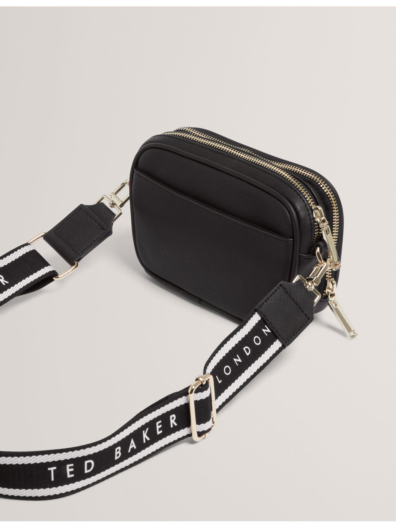 Image 4 of 4 of Ted Baker Small Webbing Strap Camera Bag - Black