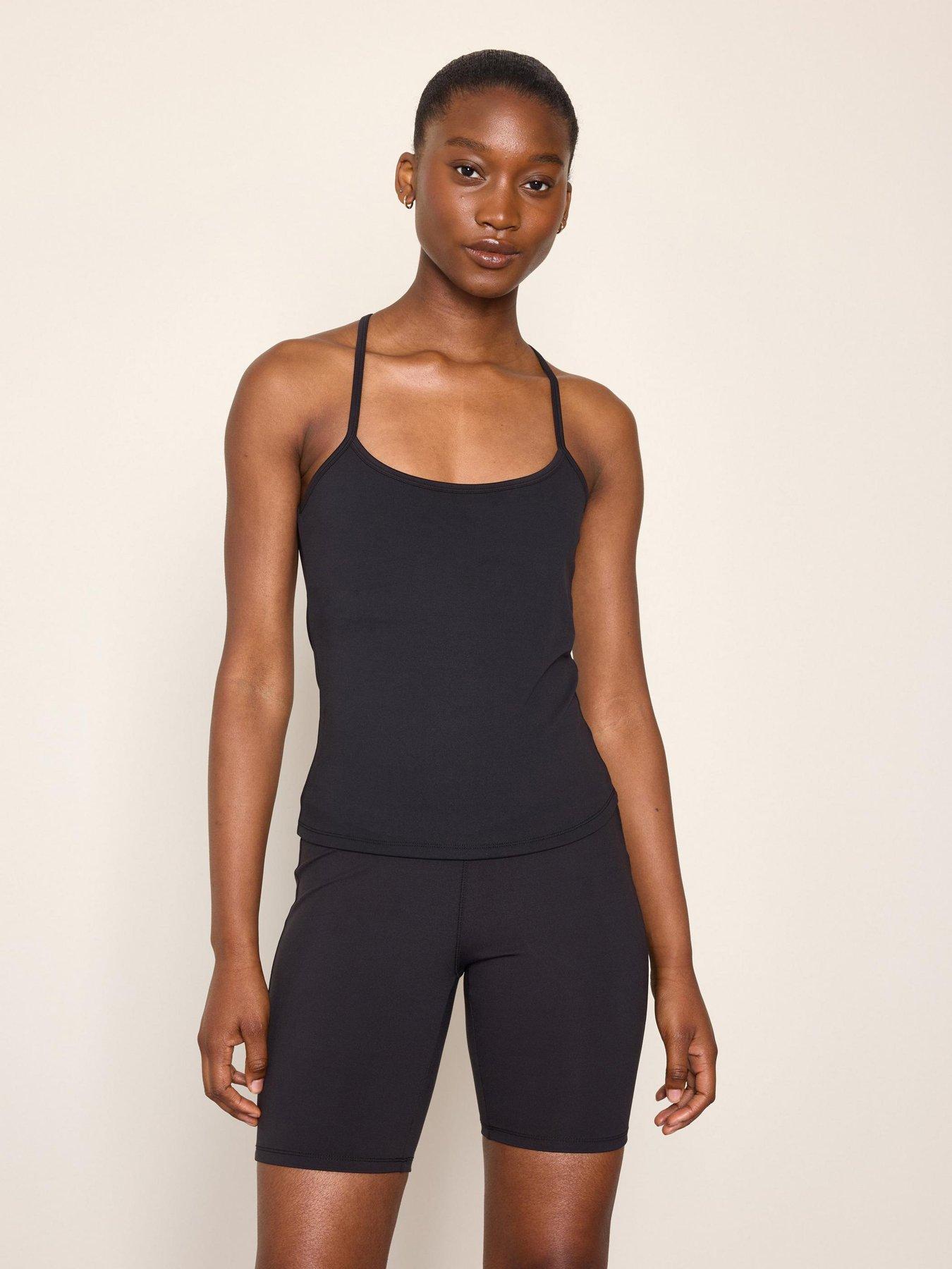 Image 1 of 4 of Lindex Women's Luna Crop Top - Black