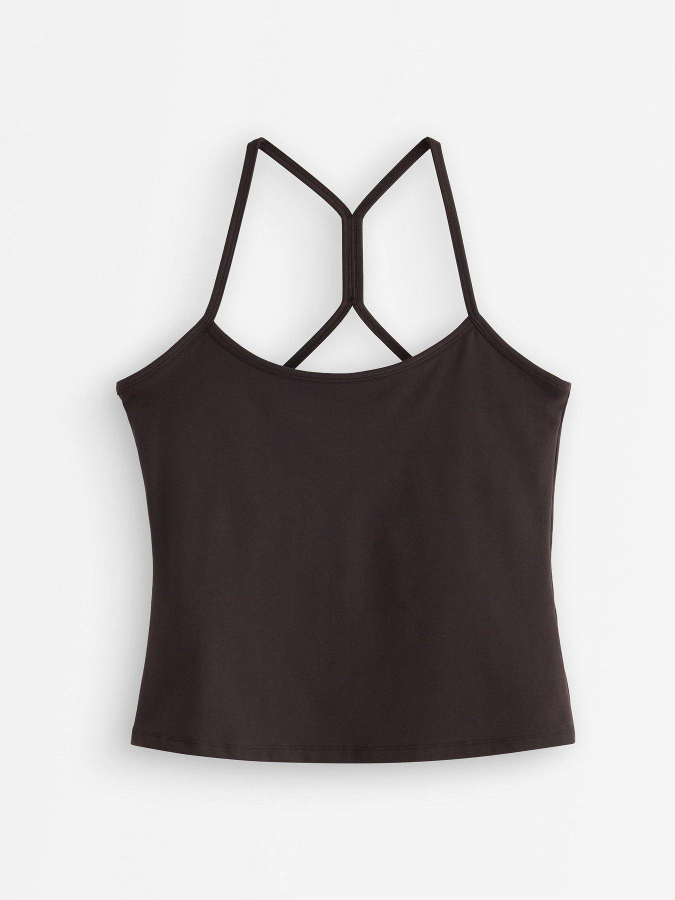 Image 2 of 4 of Lindex Women's Luna Racerback Crop Top - Brown