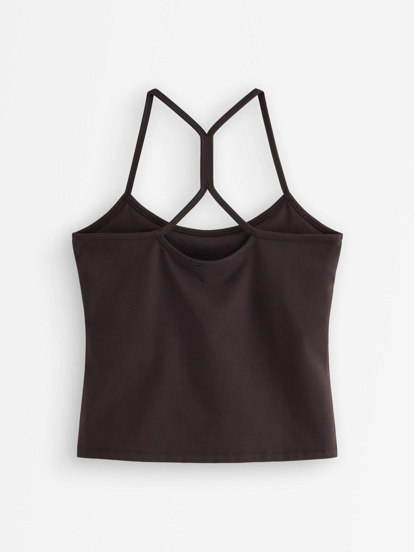 Image 3 of 4 of Lindex Women's Luna Racerback Crop Top - Brown