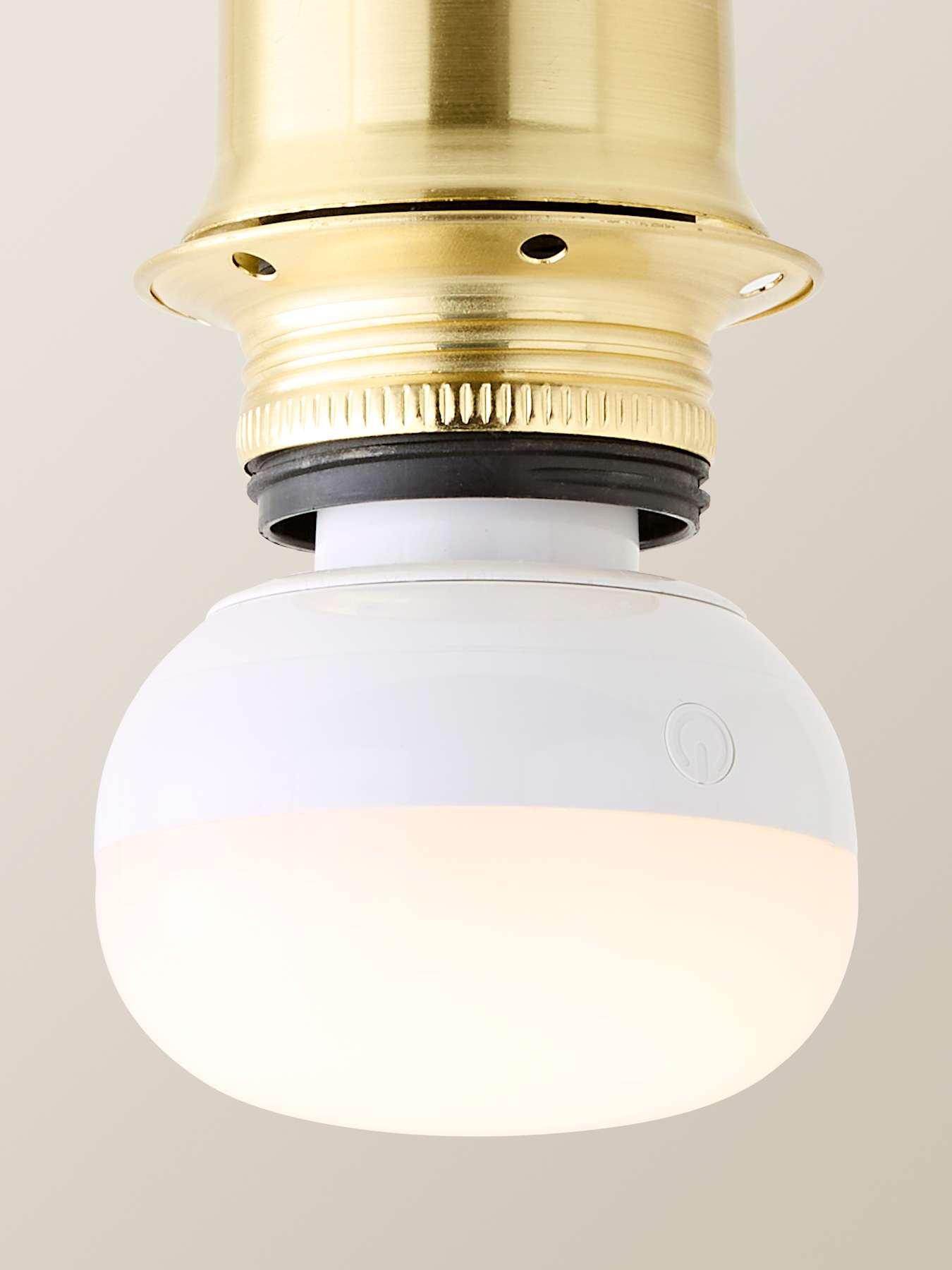 Image 4 of 6 of ValueLights Shaw Brushed Gold Rechargeable Ceiling Pendant