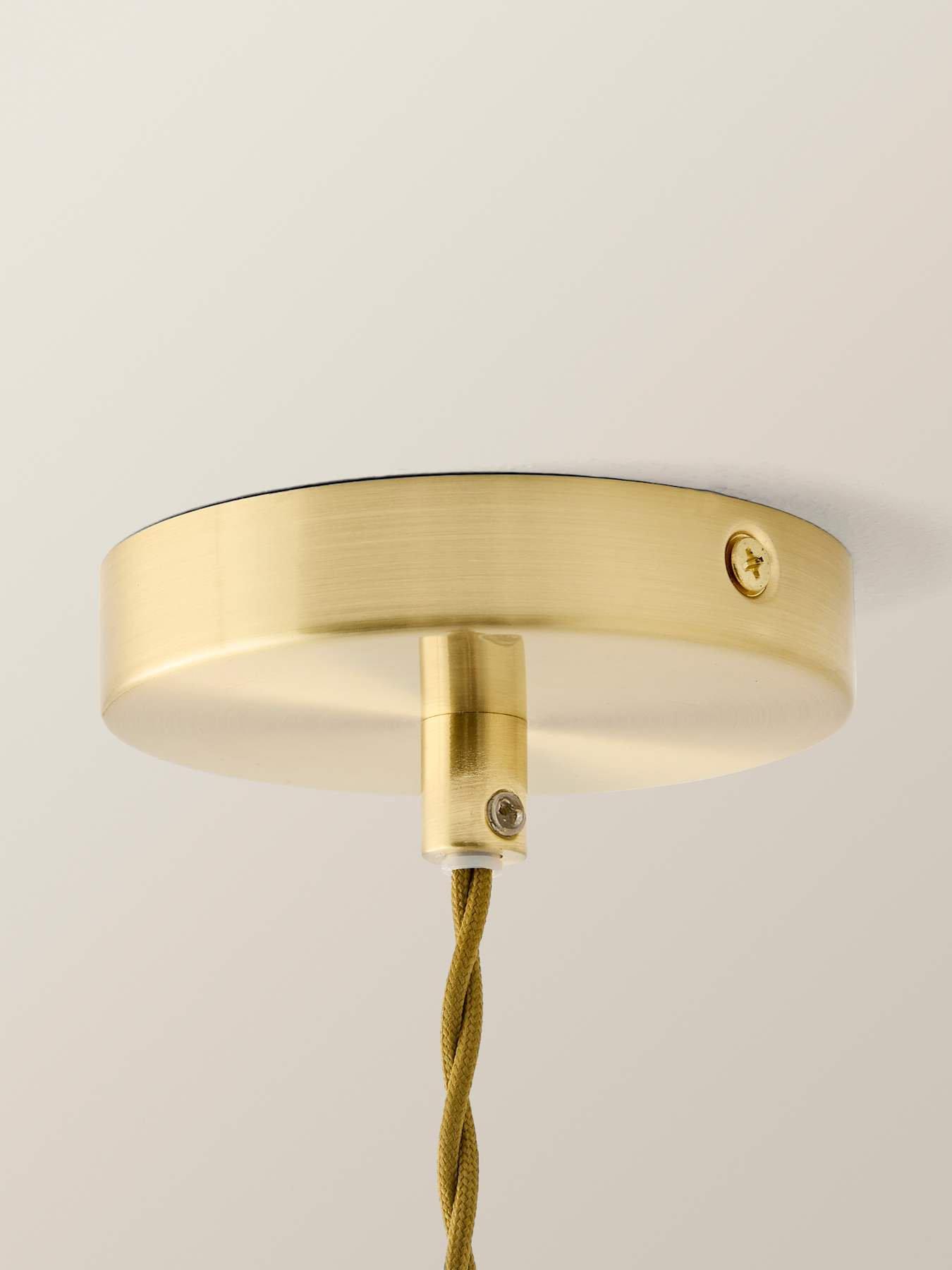 Image 5 of 6 of ValueLights Shaw Brushed Gold Rechargeable Ceiling Pendant