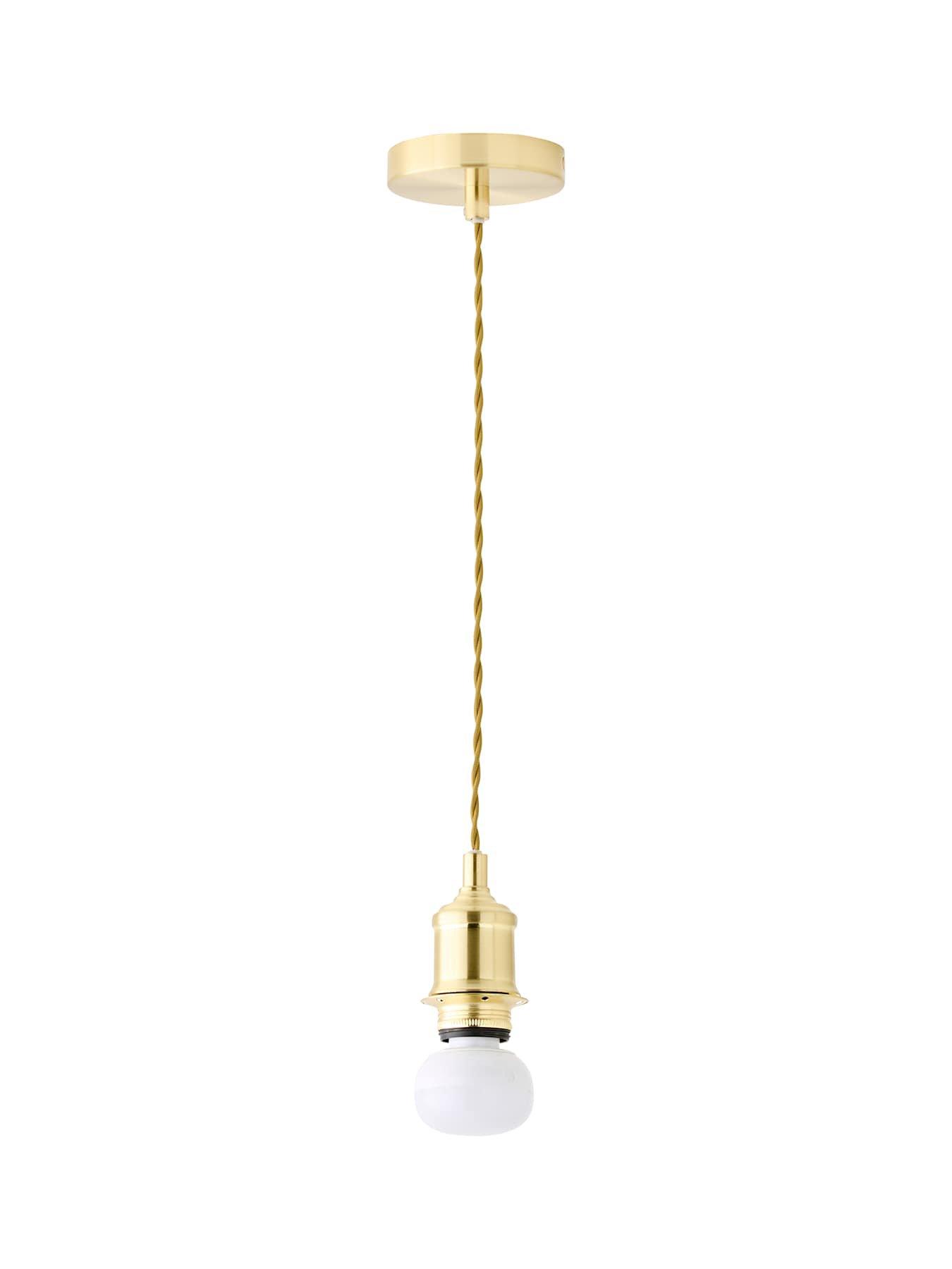Image 6 of 6 of ValueLights Shaw Brushed Gold Rechargeable Ceiling Pendant