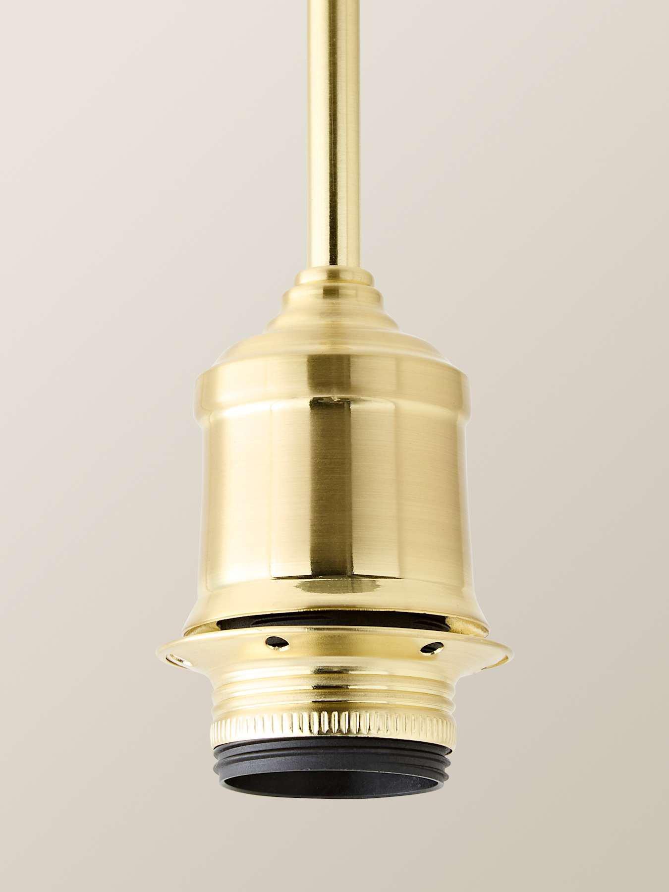 Image 3 of 5 of ValueLights Shaw Brushed Gold Adjustable Drop Pendant Lampholder