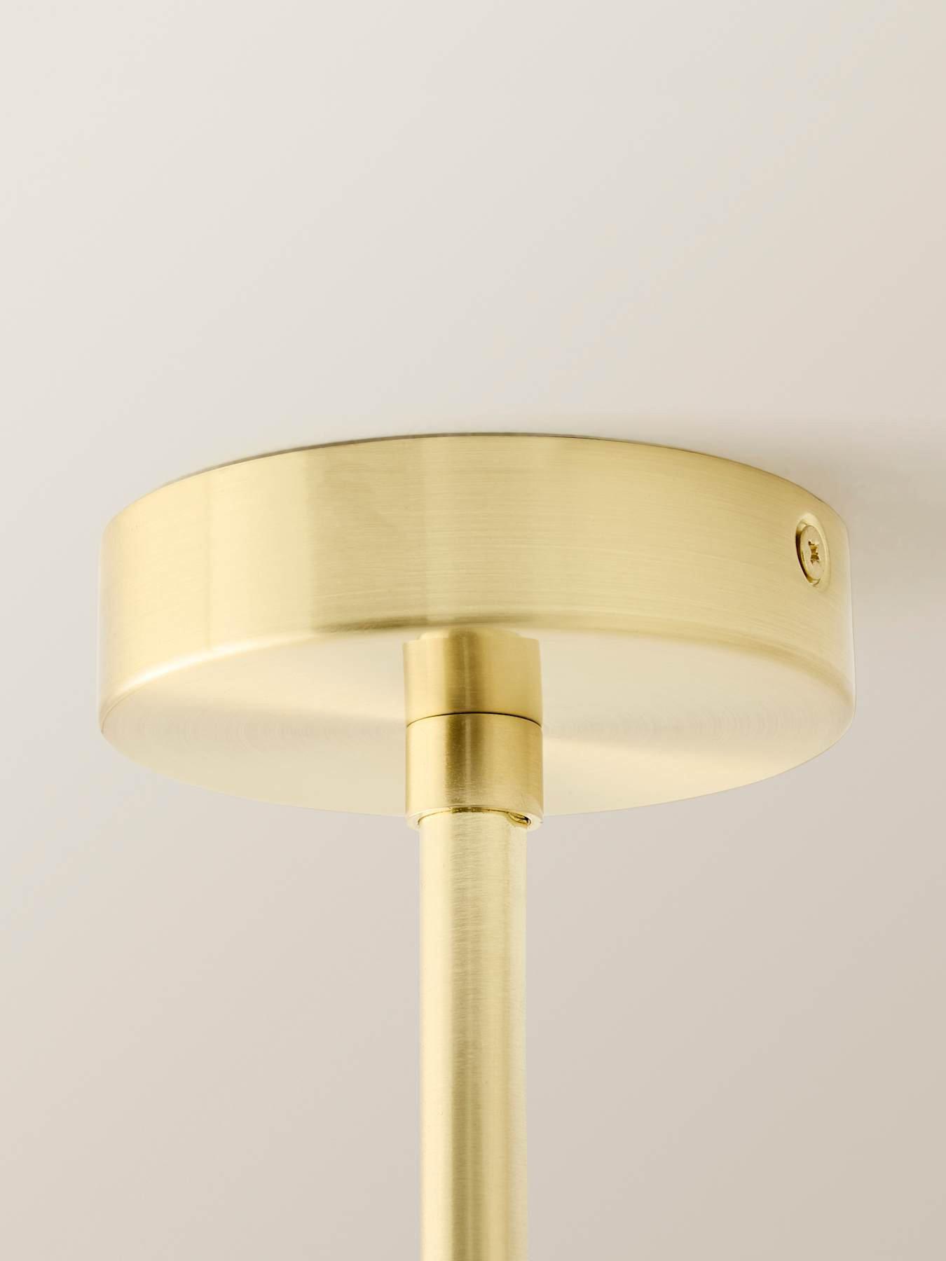 Image 4 of 5 of ValueLights Shaw Brushed Gold Adjustable Drop Pendant Lampholder