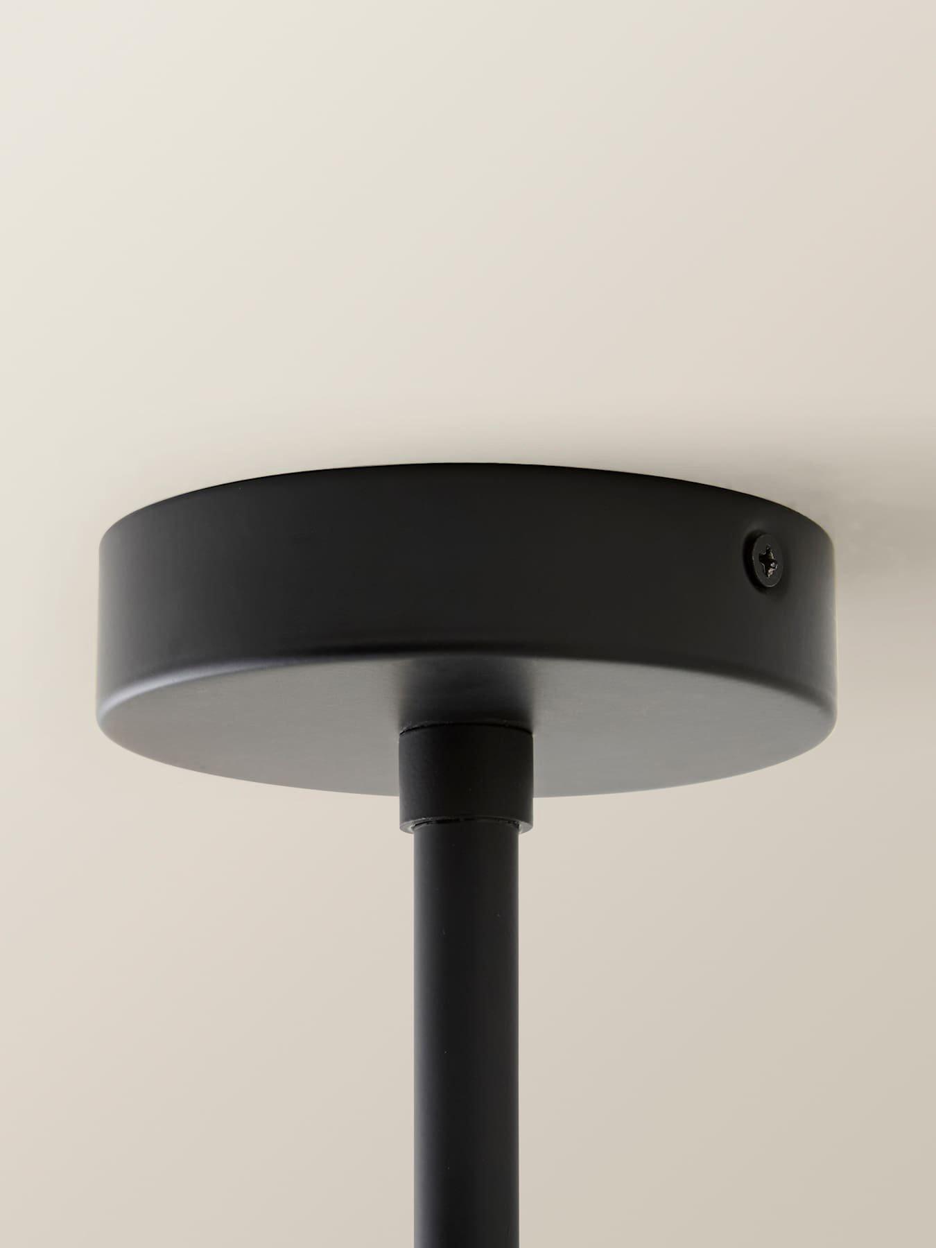 Image 4 of 5 of ValueLights Shaw Matte Black Adjustable Drop Pendant Lampholder