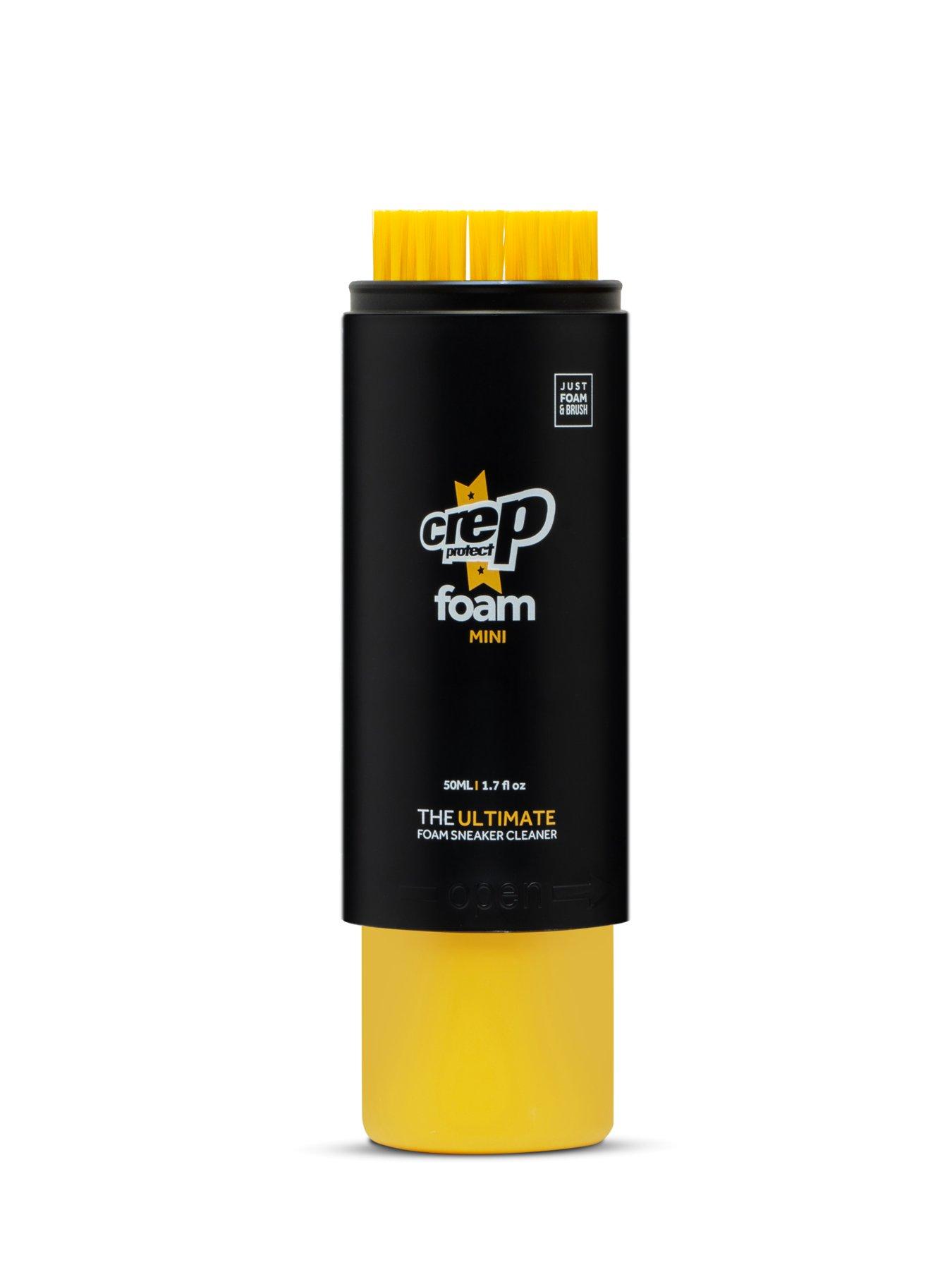 Image 3 of 4 of Crep Protect Mens Foam Cleaner Integrated Brush Microfibre Cloth Shoe Care Kit - White