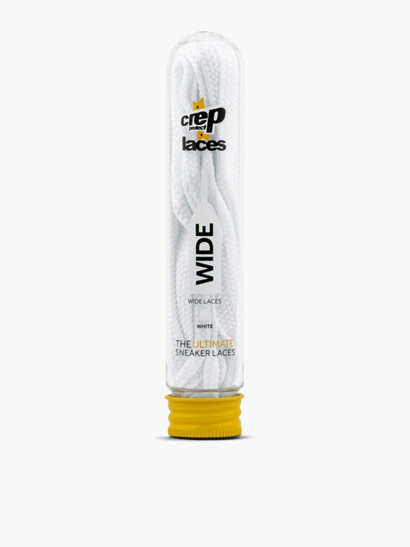 Image 1 of 2 of Crep Protect Mens Wide White Trainers Laces - White