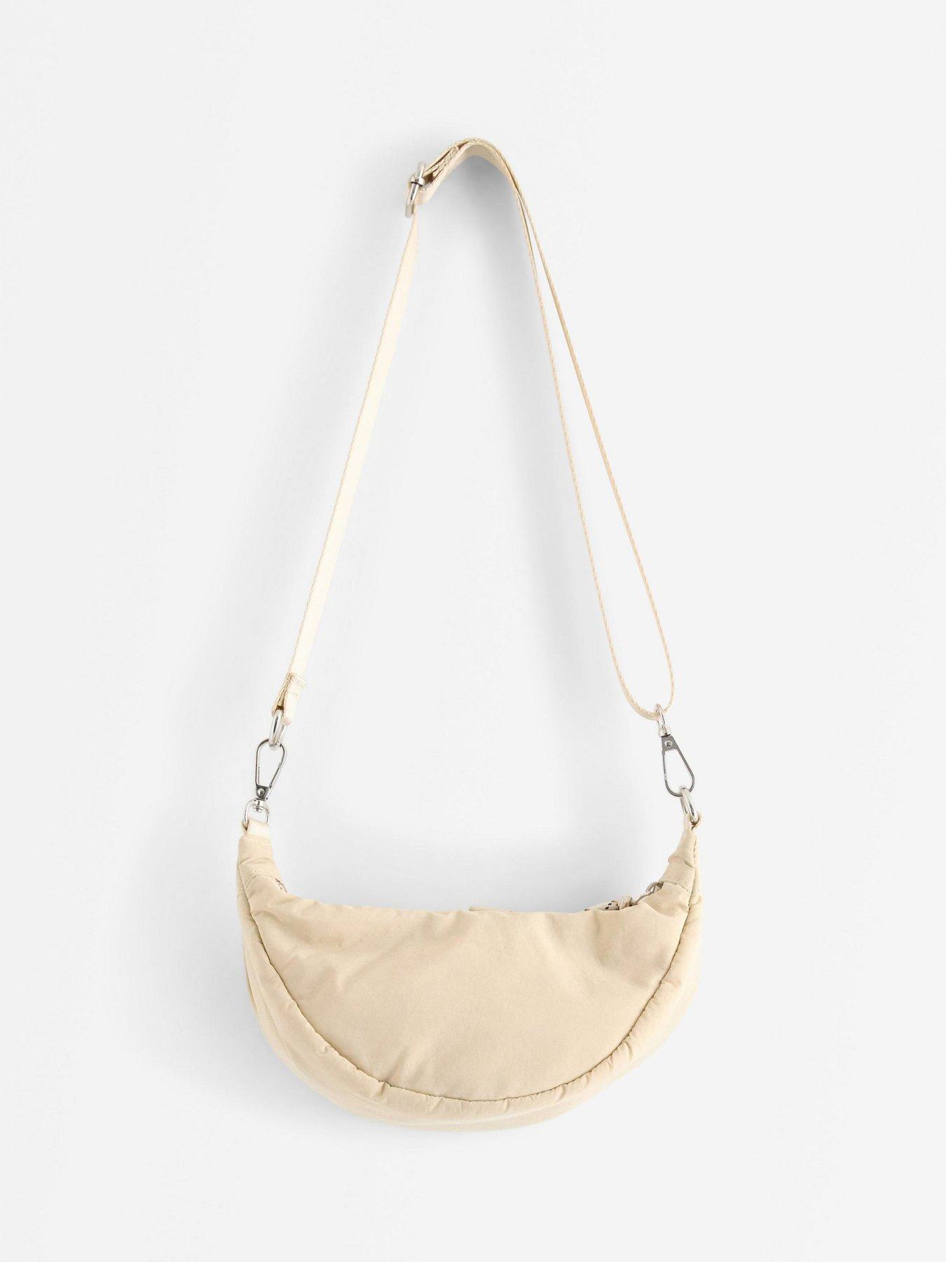 Image 2 of 3 of Lindex Mini Uno Crescent Crossbody Bag - Beige