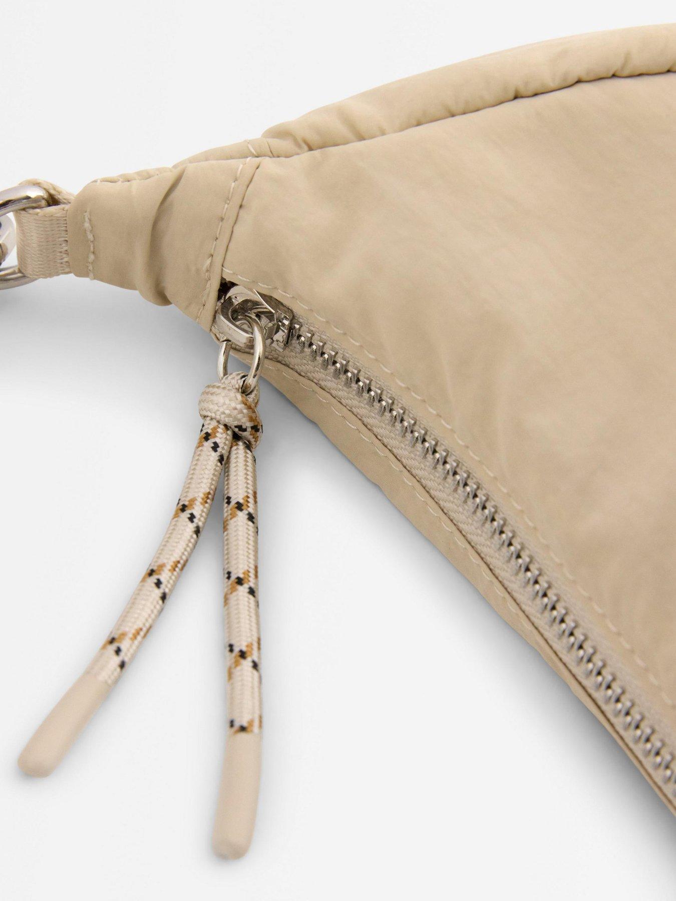 Image 3 of 3 of Lindex Mini Uno Crescent Crossbody Bag - Beige