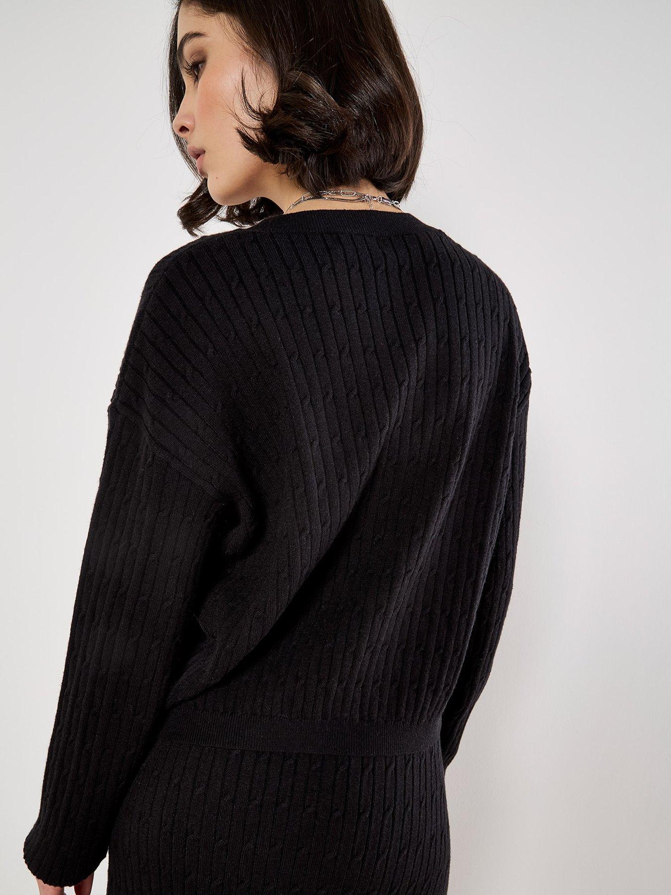 Image 2 of 5 of Apricot Apricot Fine Gauge Cable Batwing Jumper