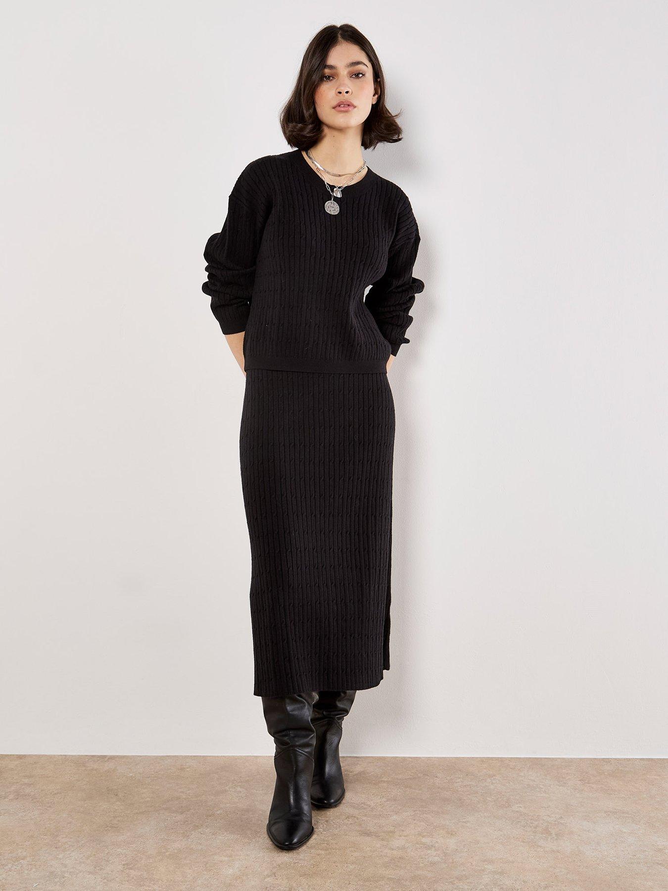 Image 3 of 5 of Apricot Apricot Fine Gauge Cable Batwing Jumper