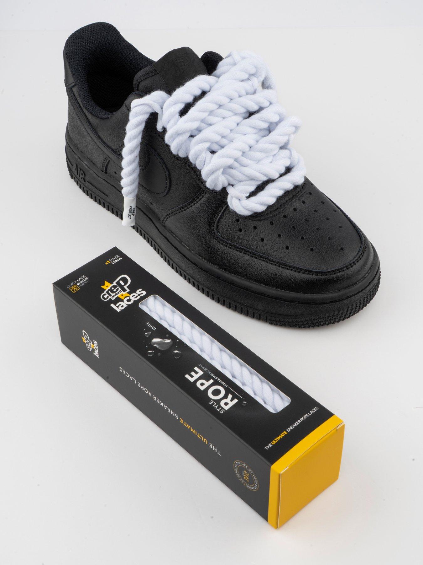 Image 2 of 5 of Crep Protect Mens Rope-Style Liquid-Resistant Laces - White