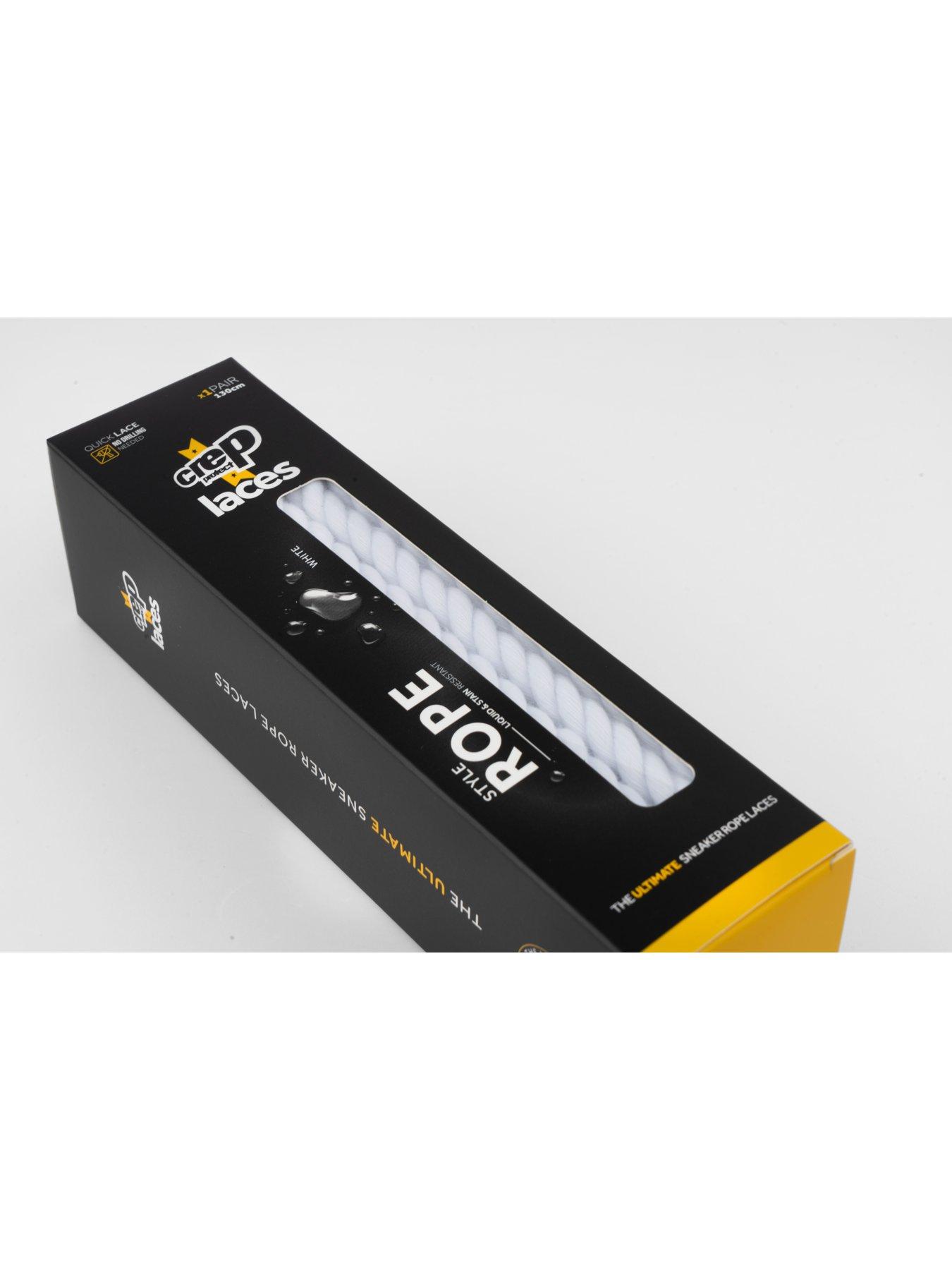 Image 3 of 5 of Crep Protect Mens Rope-Style Liquid-Resistant Laces - White