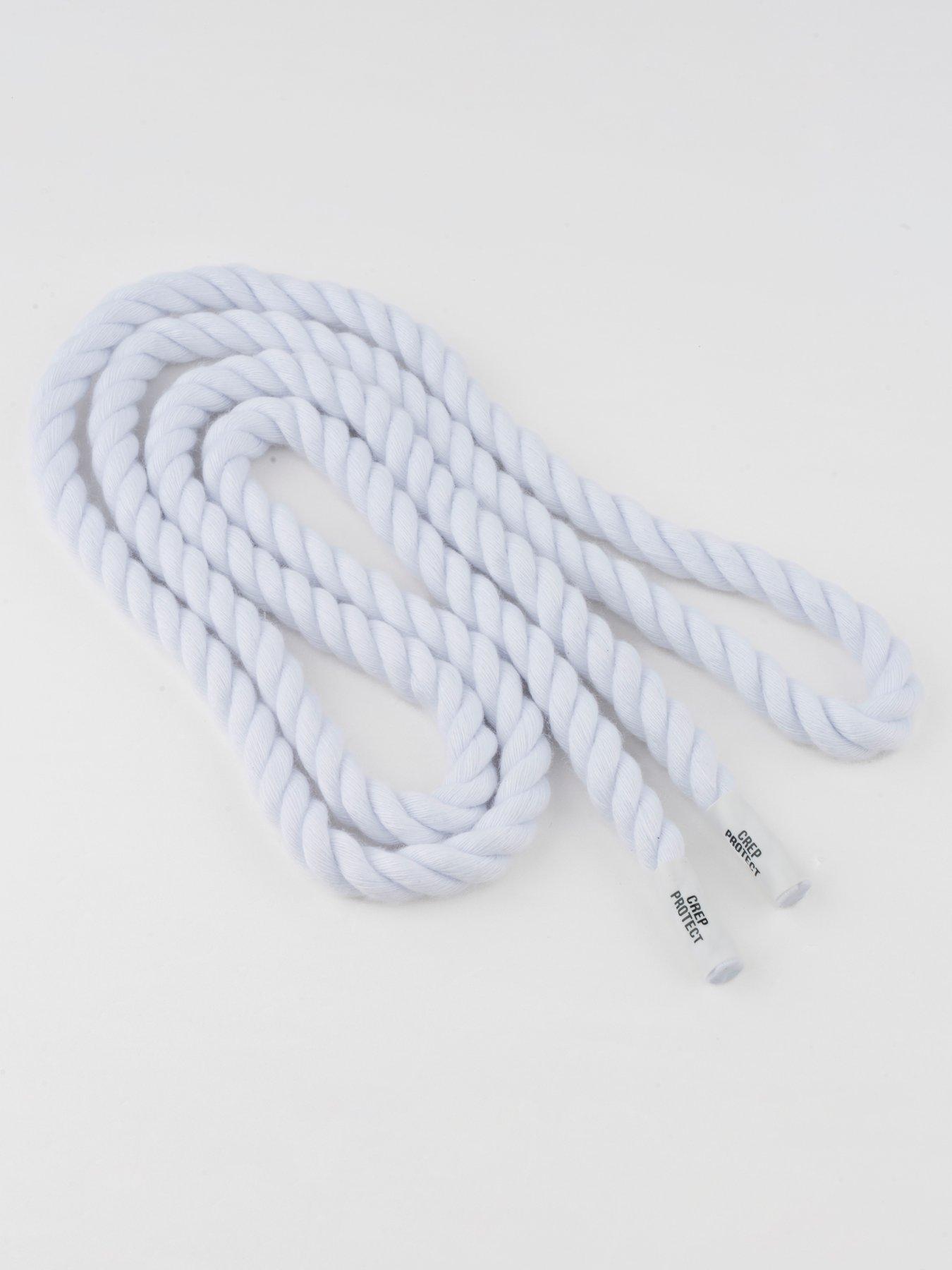 Image 4 of 5 of Crep Protect Mens Rope-Style Liquid-Resistant Laces - White