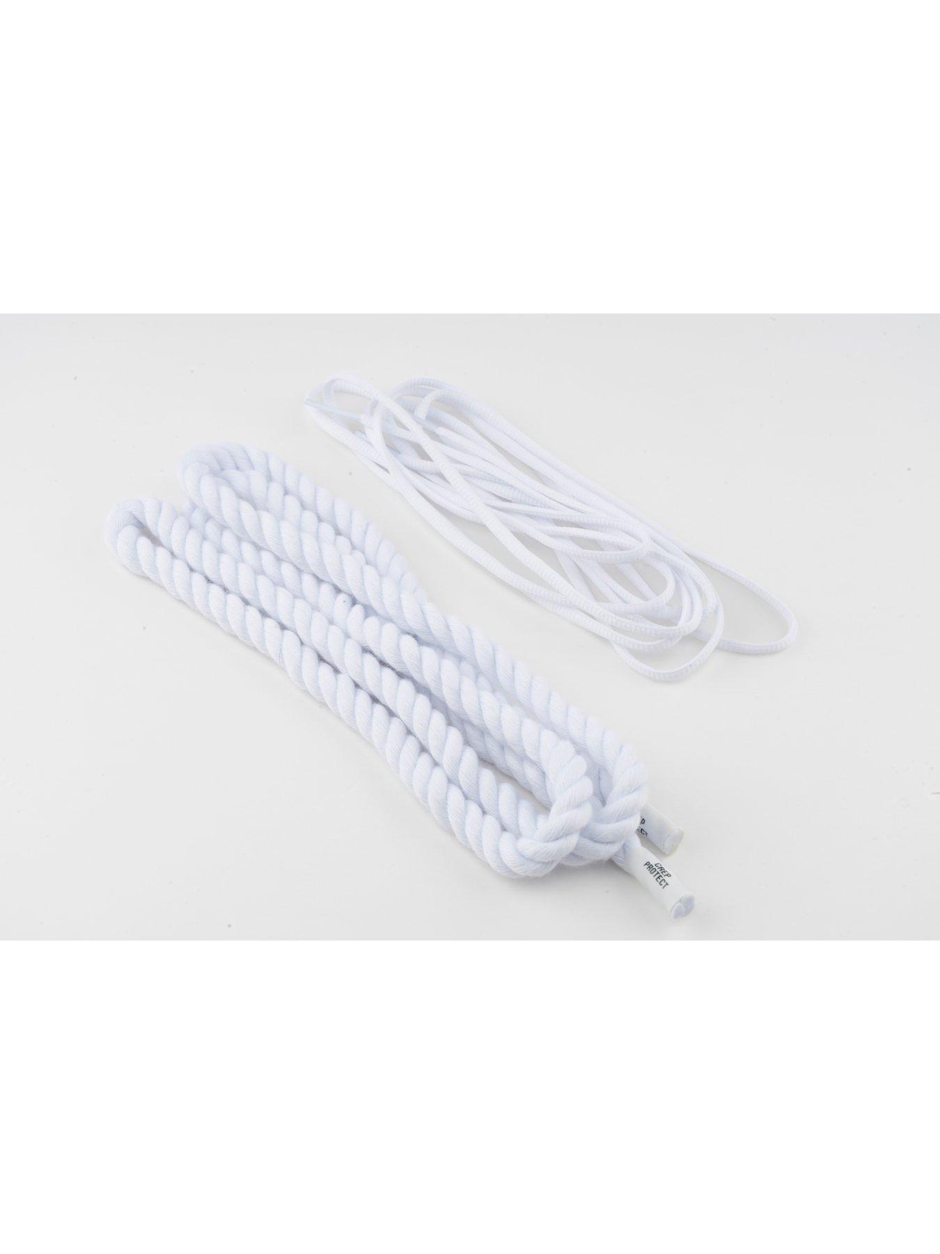 Image 5 of 5 of Crep Protect Mens Rope-Style Liquid-Resistant Laces - White
