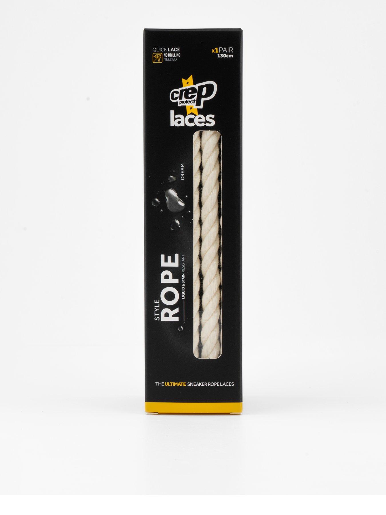Image 1 of 6 of Crep Protect Mens Liquid-Resistant Quick-Lace Rope Laces - Cream