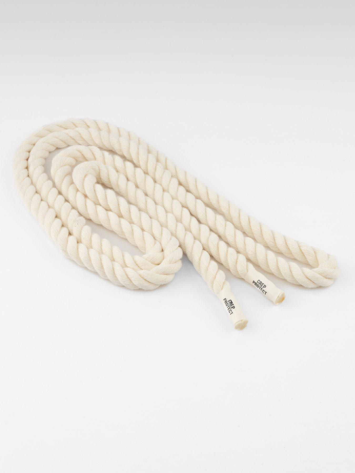 Image 5 of 6 of Crep Protect Mens Liquid-Resistant Quick-Lace Rope Laces - Cream