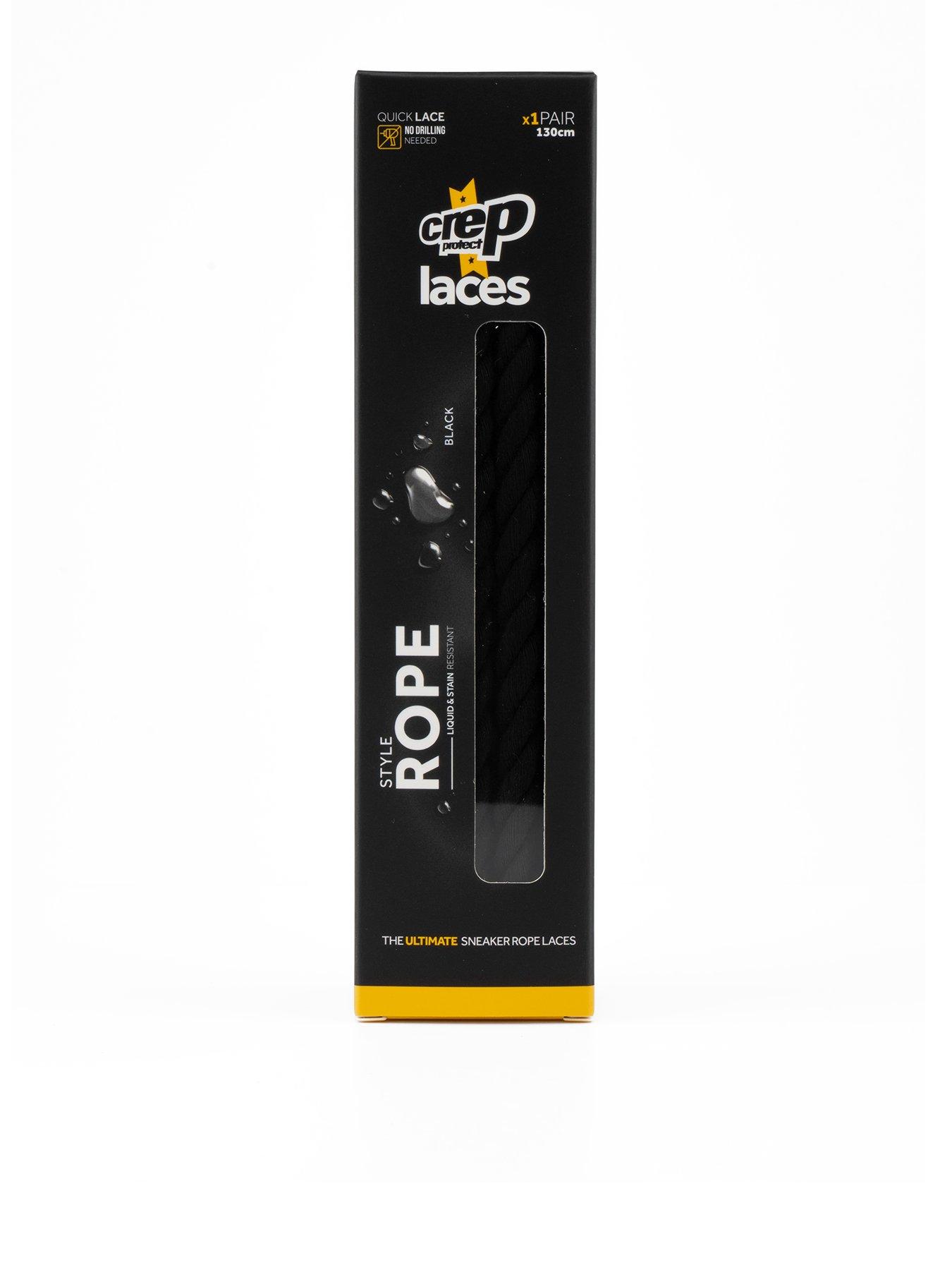 Image 1 of 5 of Crep Protect Mens Rope 130cm Shoelaces - Black