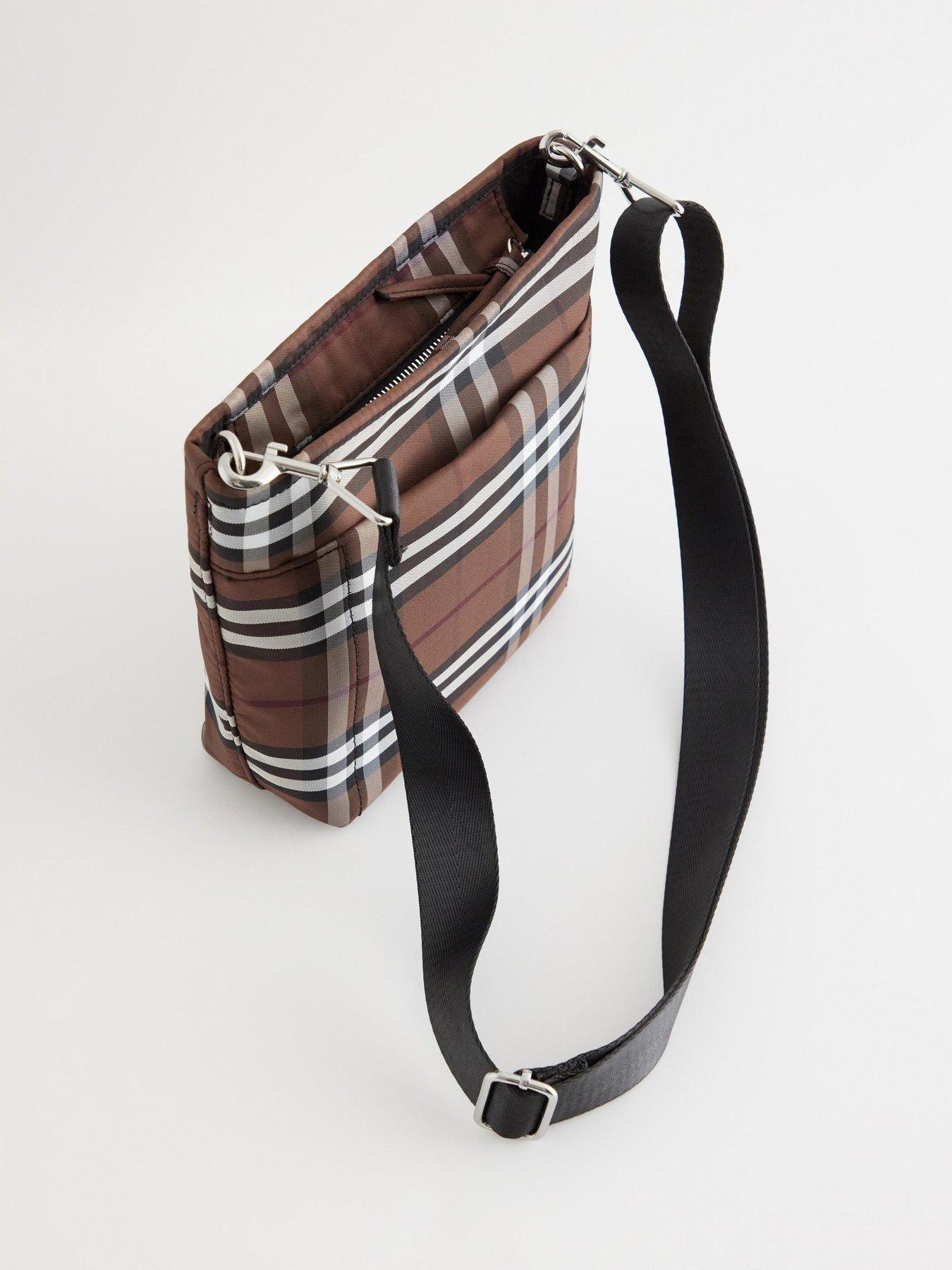 Image 3 of 3 of Lindex Women's Polly Checked Crossbody Bag - Brown