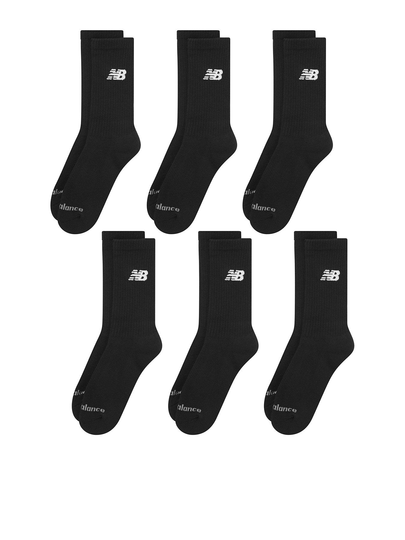 New Balance Everyday Crew 6 Pack - Black