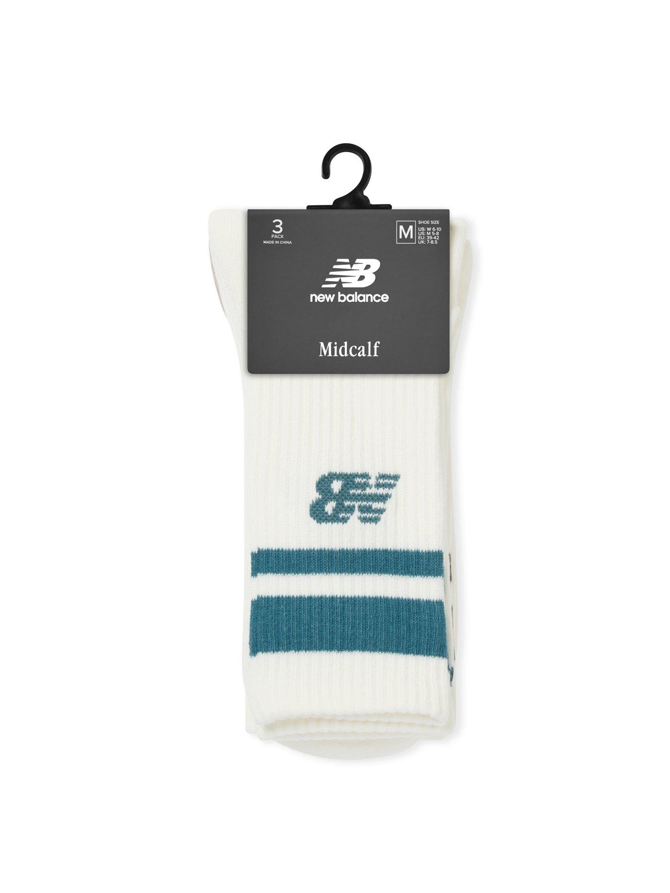 Image 3 of 3 of New Balance Womens Everyday Stripe Midcalf Socks 3 Pack - Neutral