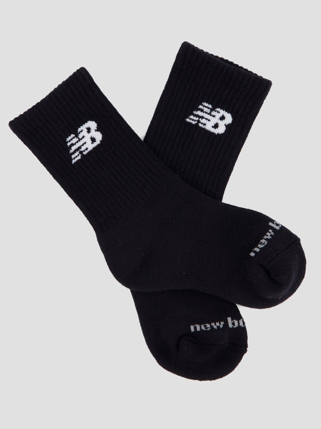 Image 2 of 3 of New Balance Kids Everyday Ribbed Crew Socks 6 Pack - Black