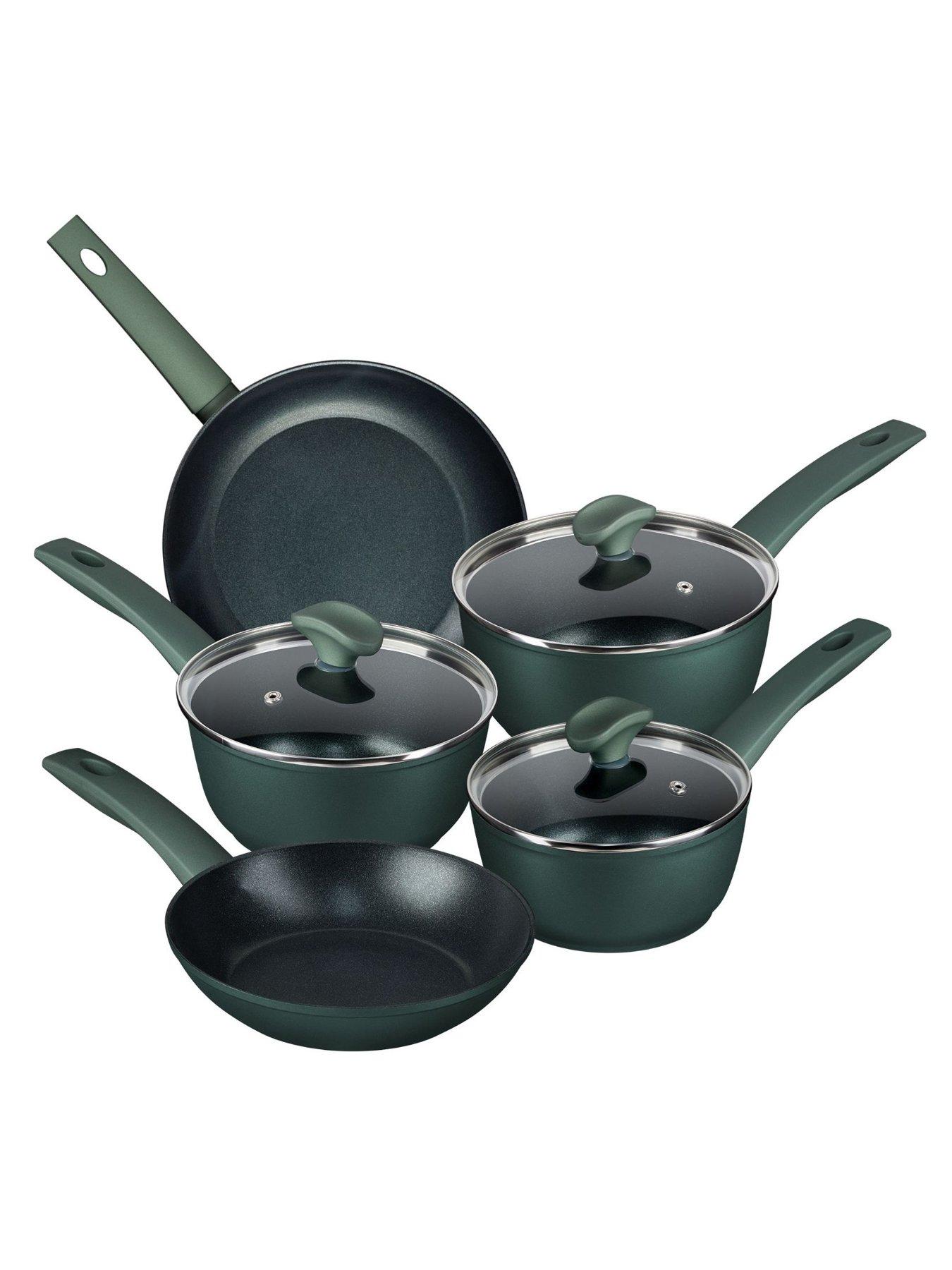 Prestige Prestige Earth Friendly Cookware Set, 5pce, 20  &  28cm Frys, 16, 18  &  20cm S/pans