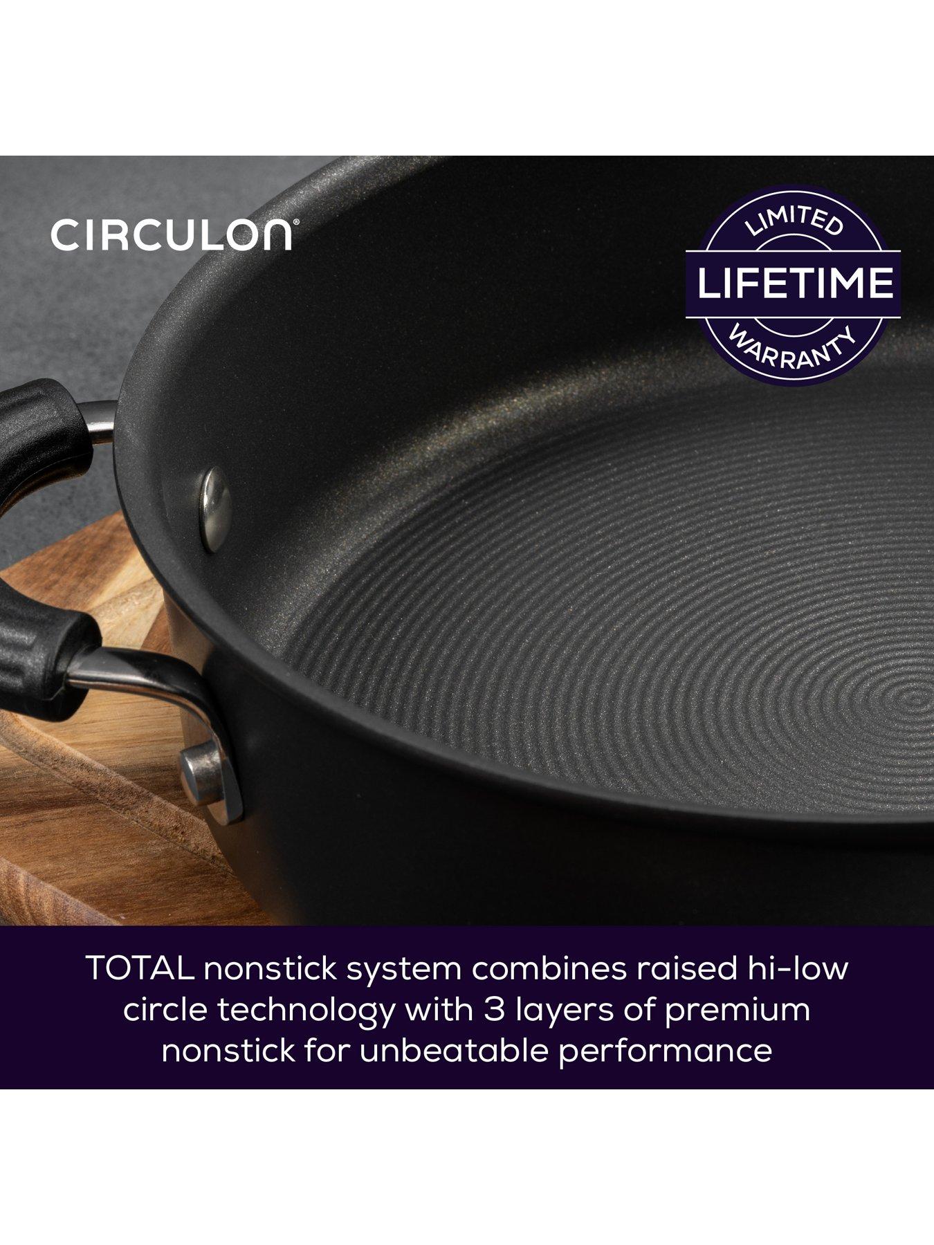 Image 3 of 8 of Circulon Circulon Total Hard Anodised Stirfry With Helper Handle, 30cm