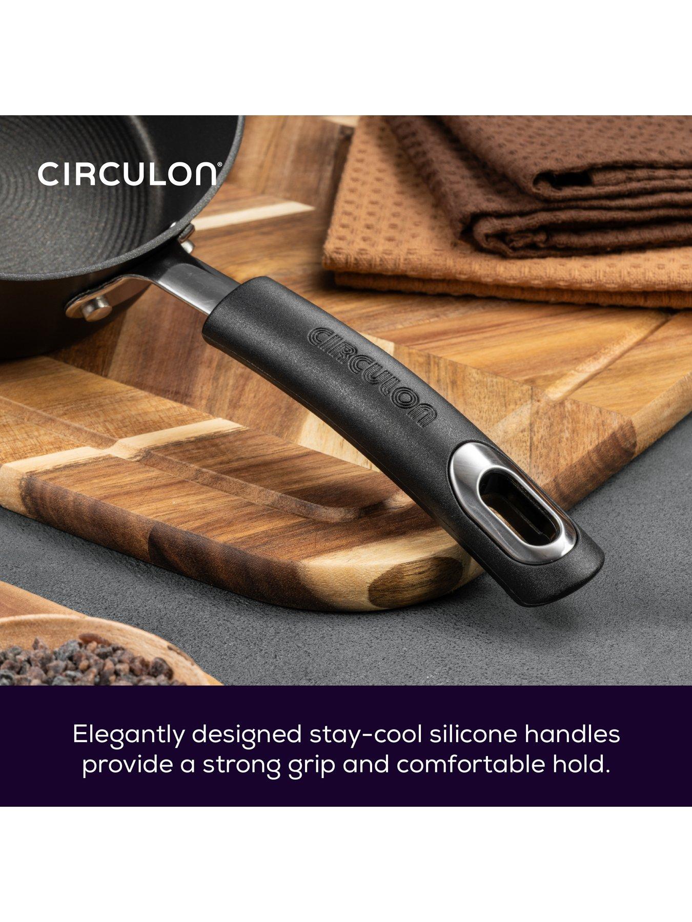 Image 4 of 8 of Circulon Circulon Total Hard Anodised Frypan Twin Pack, 22cm &amp; 25cm