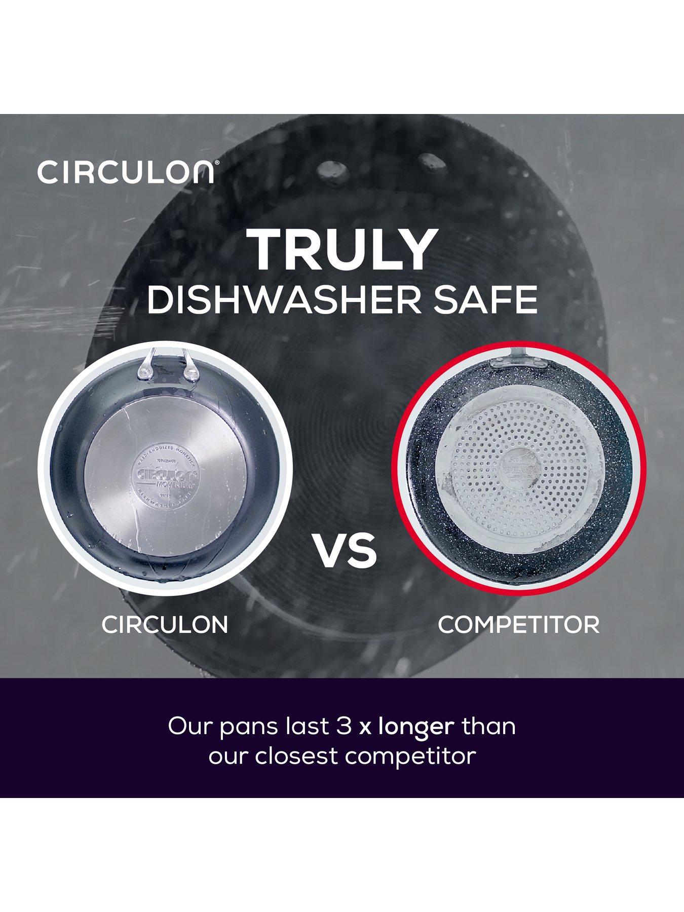 Image 6 of 8 of Circulon Circulon Total Hard Anodised Frypan Twin Pack, 22cm &amp; 25cm