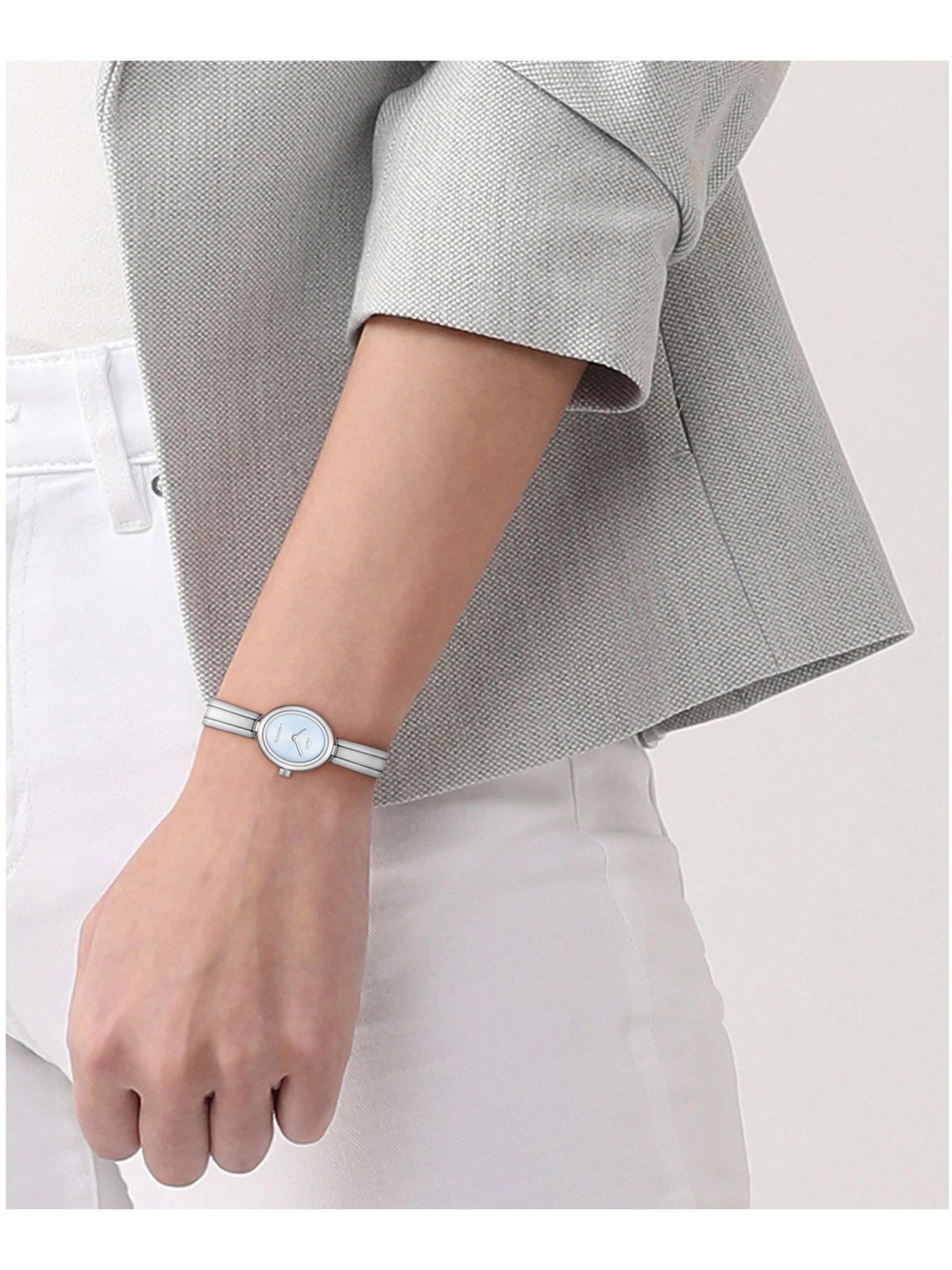 Image 5 of 5 of Lacoste Suzanne Ice Blue Dial and Stainless Steel Bangle Bracelet Watch
