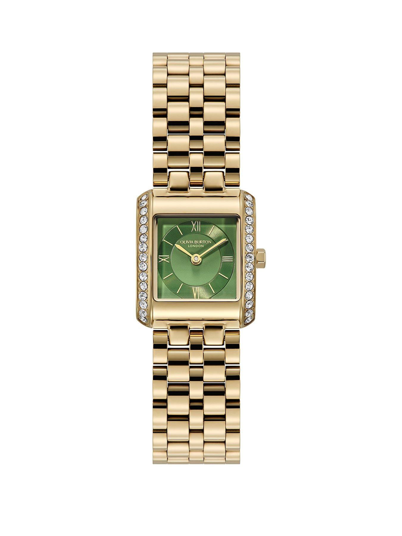 Olivia Burton Olivia Burton 21mm Berkley Green Square Watch