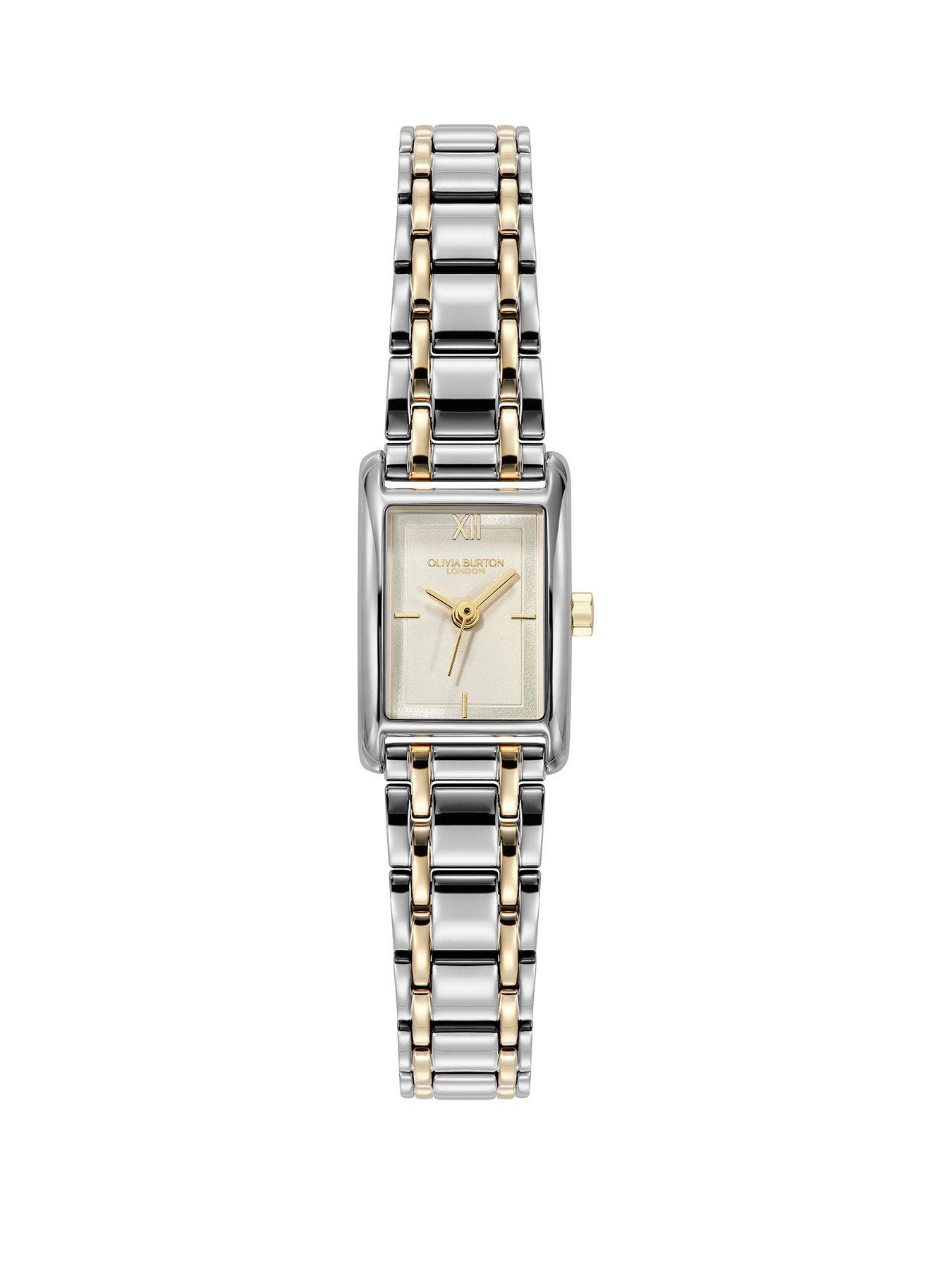 Image 1 of 8 of Olivia Burton 16mm Mini Grove Ivory Dial Two Tone Watch