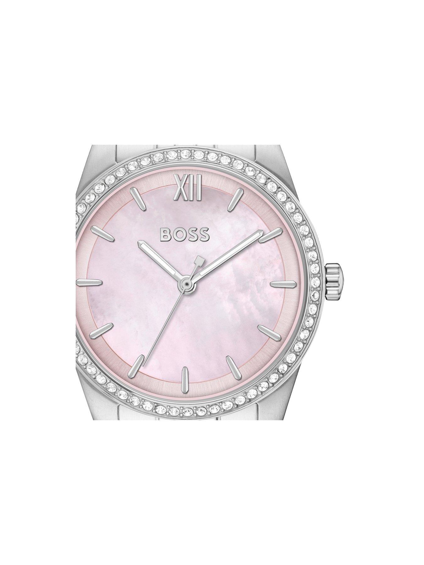 Image 2 of 8 of BOSS Graceful Stainless Steel Pink Dial Watch
