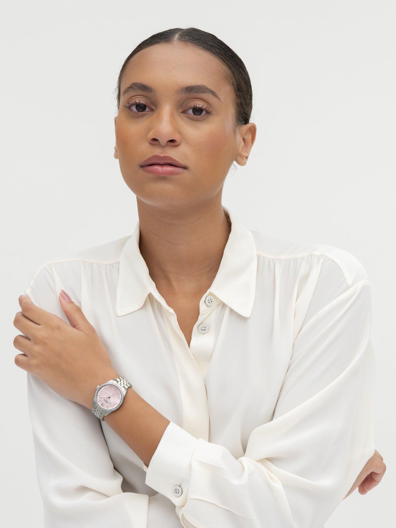 Image 6 of 8 of BOSS Graceful Stainless Steel Pink Dial Watch