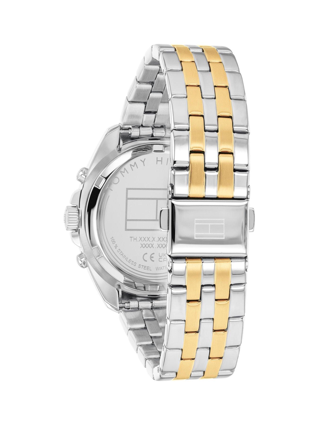 Image 3 of 3 of Tommy Hilfiger Two Toned Stainless Steel And Gold Bracelet Watch