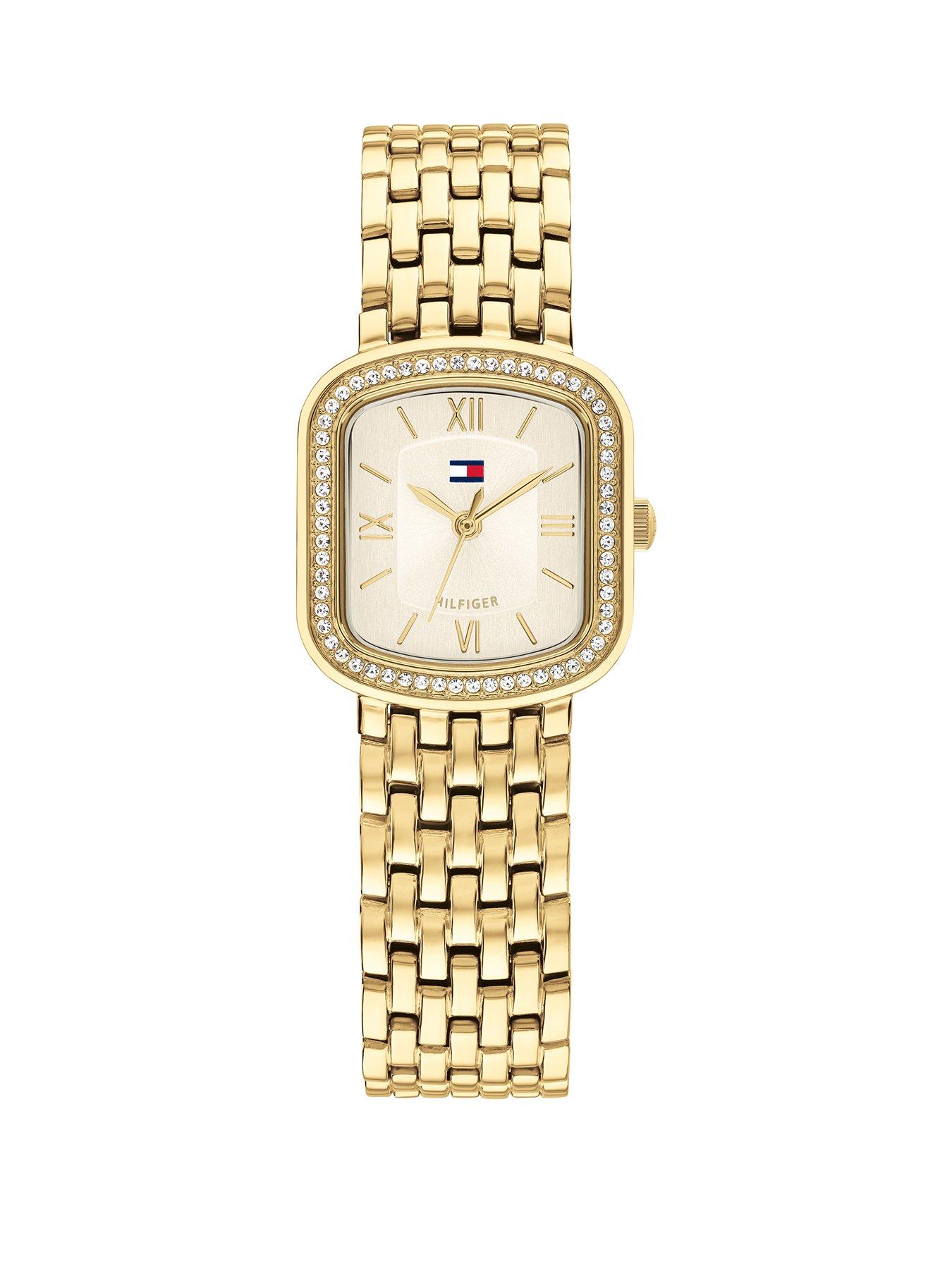 Tommy Hilfiger Women's Gold IP Bracelet Watch