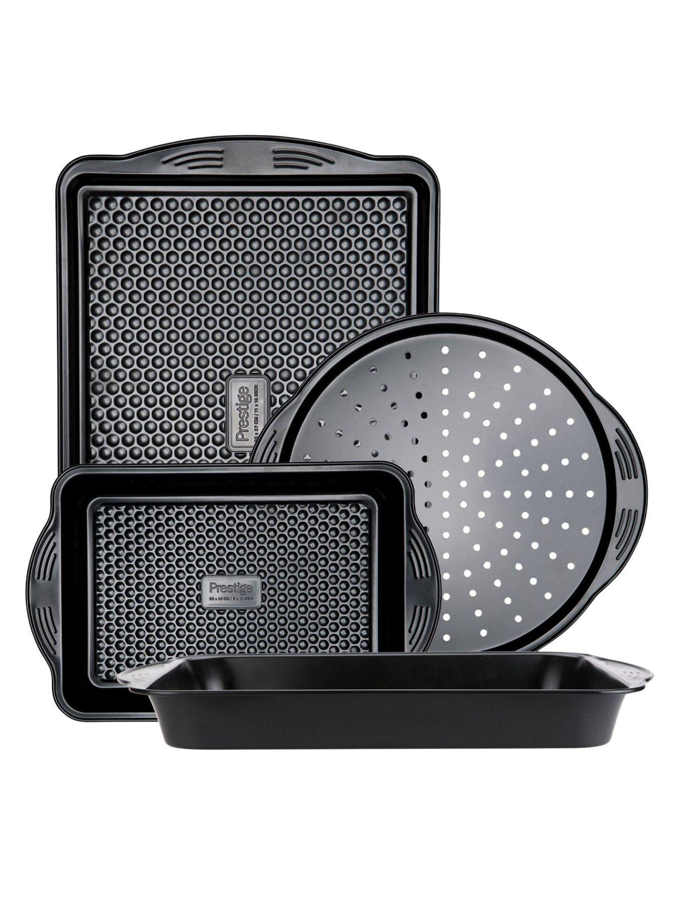 Prestige Prestige Aerolift 4pce Set (med Roast  &  Bake Tray, Lg Roast  &  Bake Tray, Large Oven Tray, Pizza Crisper)