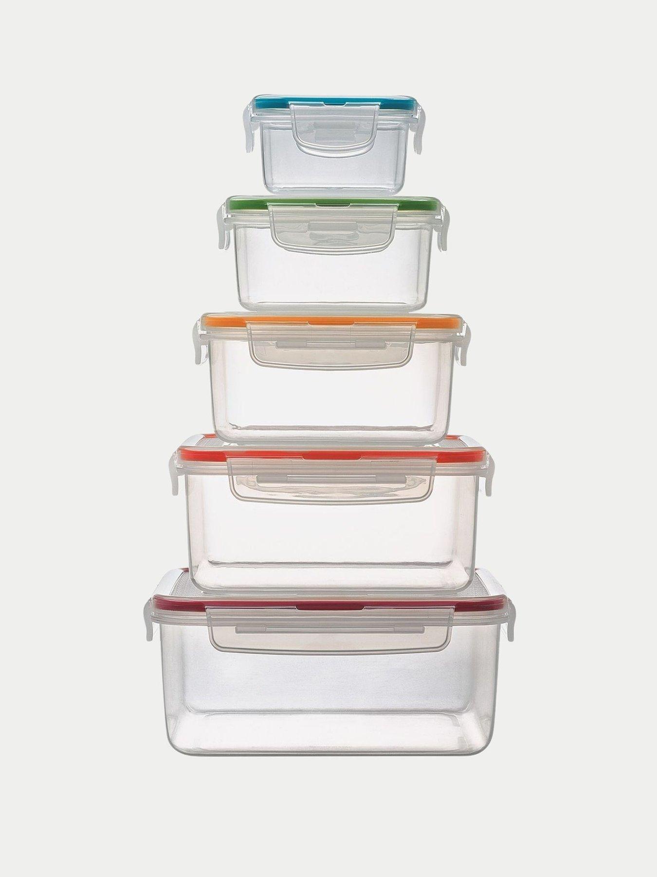 Image 2 of 4 of Lock and Lock Classic 10 Piece Square Nesting Container Set