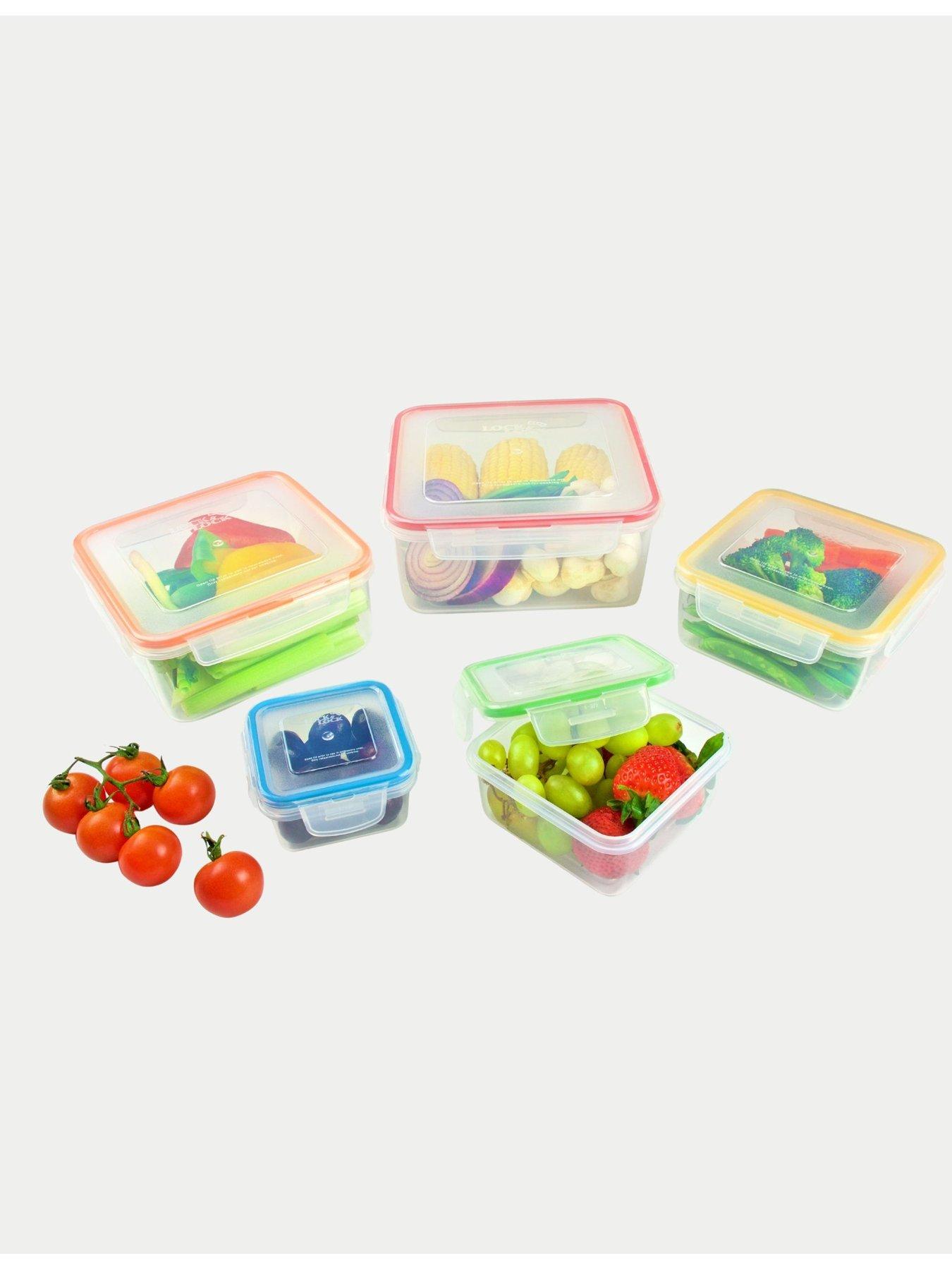 Image 3 of 4 of Lock and Lock Classic 10 Piece Square Nesting Container Set