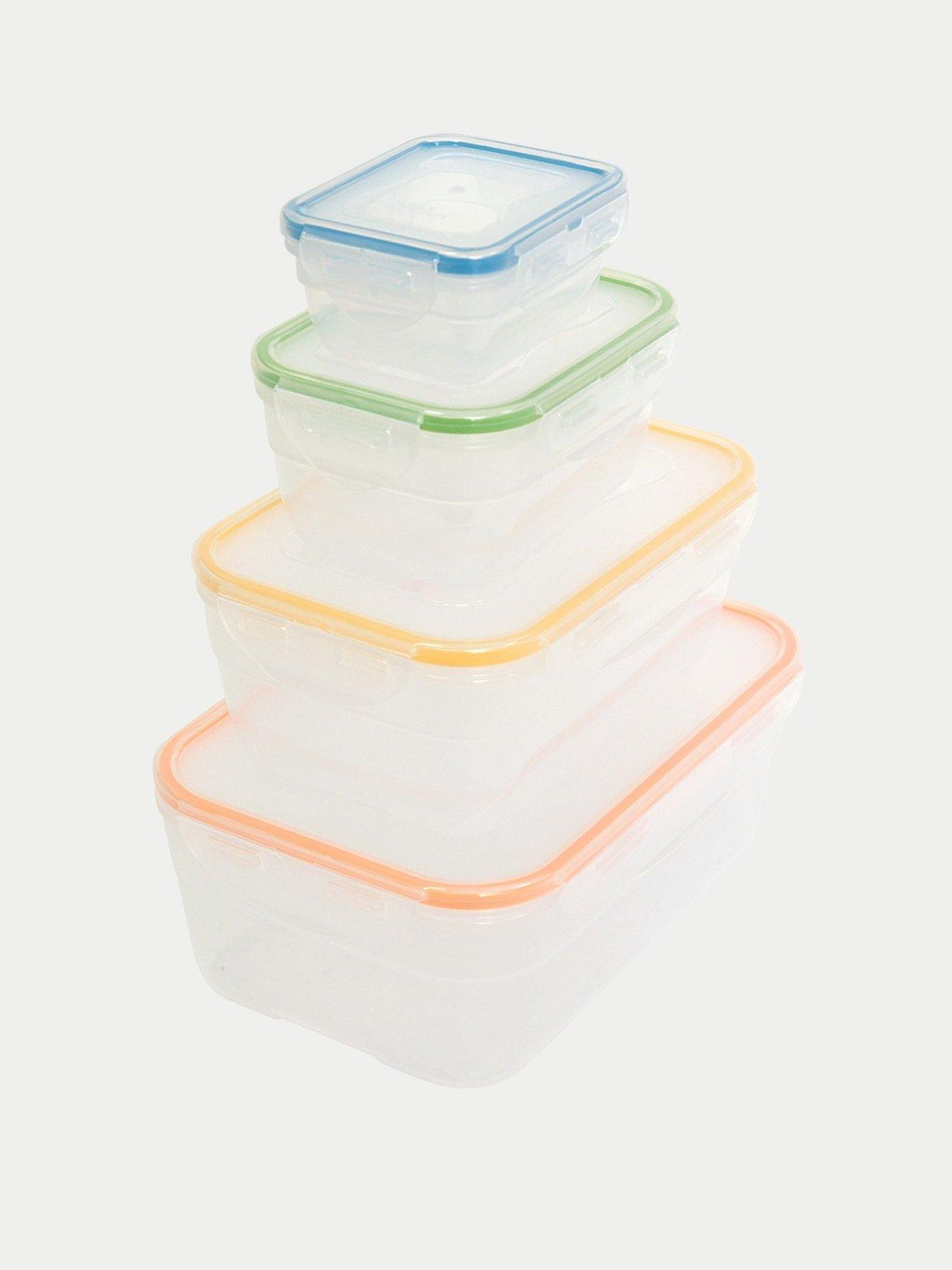 Image 2 of 5 of Lock and Lock Classic 8 Piece Rectangular Nesting Container Set