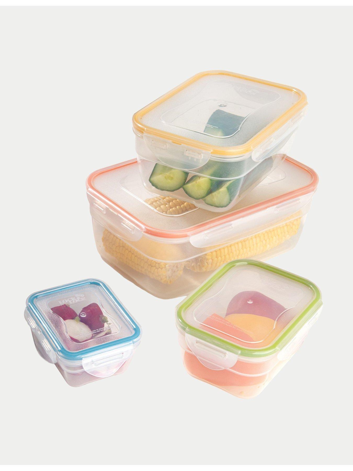 Image 4 of 5 of Lock and Lock Classic 8 Piece Rectangular Nesting Container Set